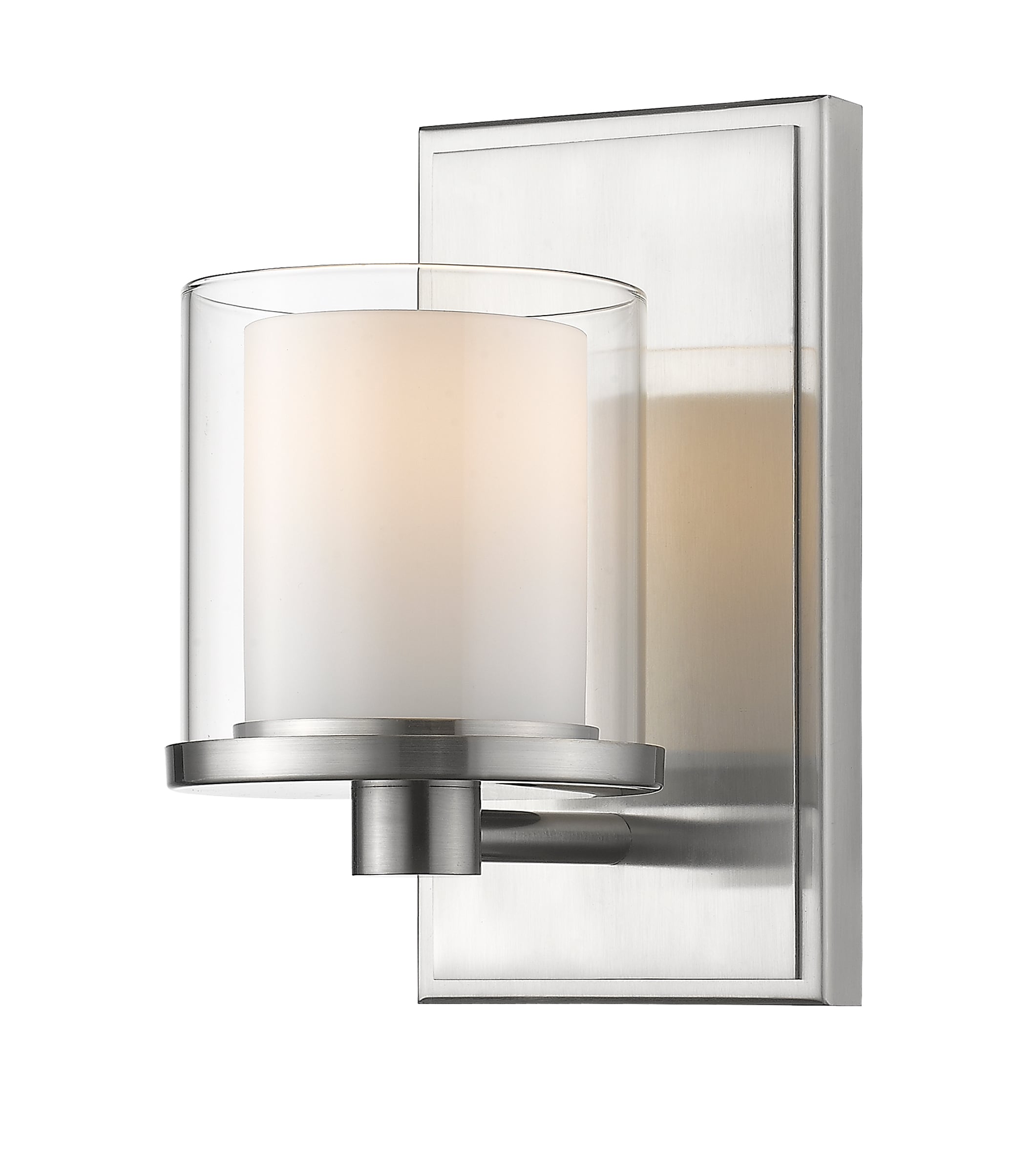 Z-Lite 1918-1S-BN-LED Schema 4.75-in 1-Light Brushed Nickel LED Modern/Contemporary Vanity Light
