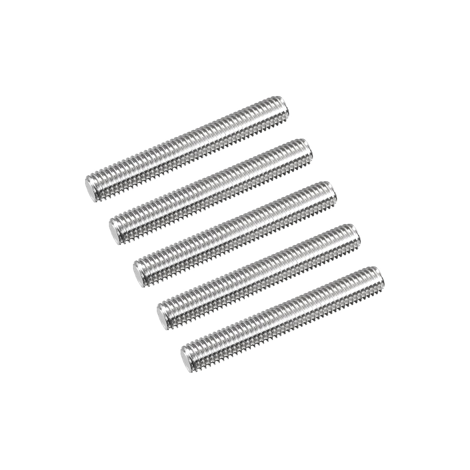 Unique Bargains Fully Threaded Rod M8 x 55mm 1.25mm Thread Pitch 304 Stainless Steel Right Hand Threaded Rods Bar Studs 5pcs