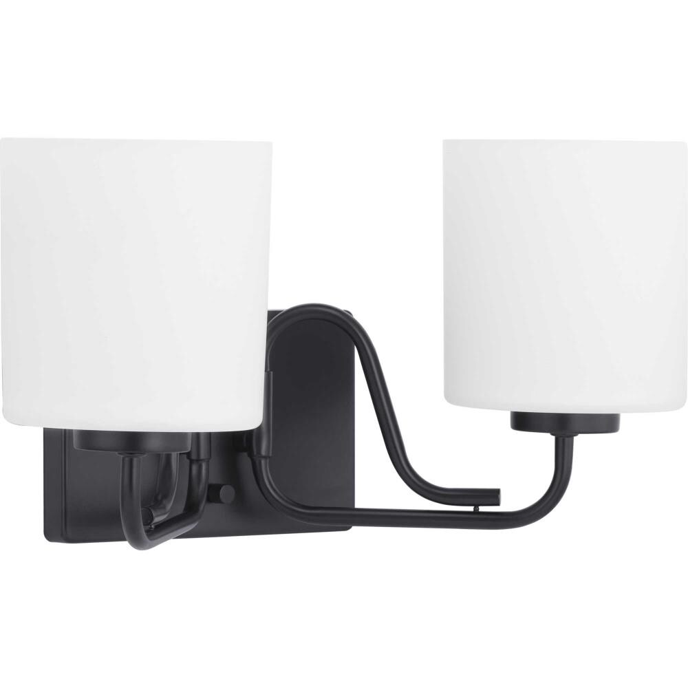 Progress Lighting P300219-031 Tobin 15.25-in 2-Light Black Modern/Contemporary Vanity Light