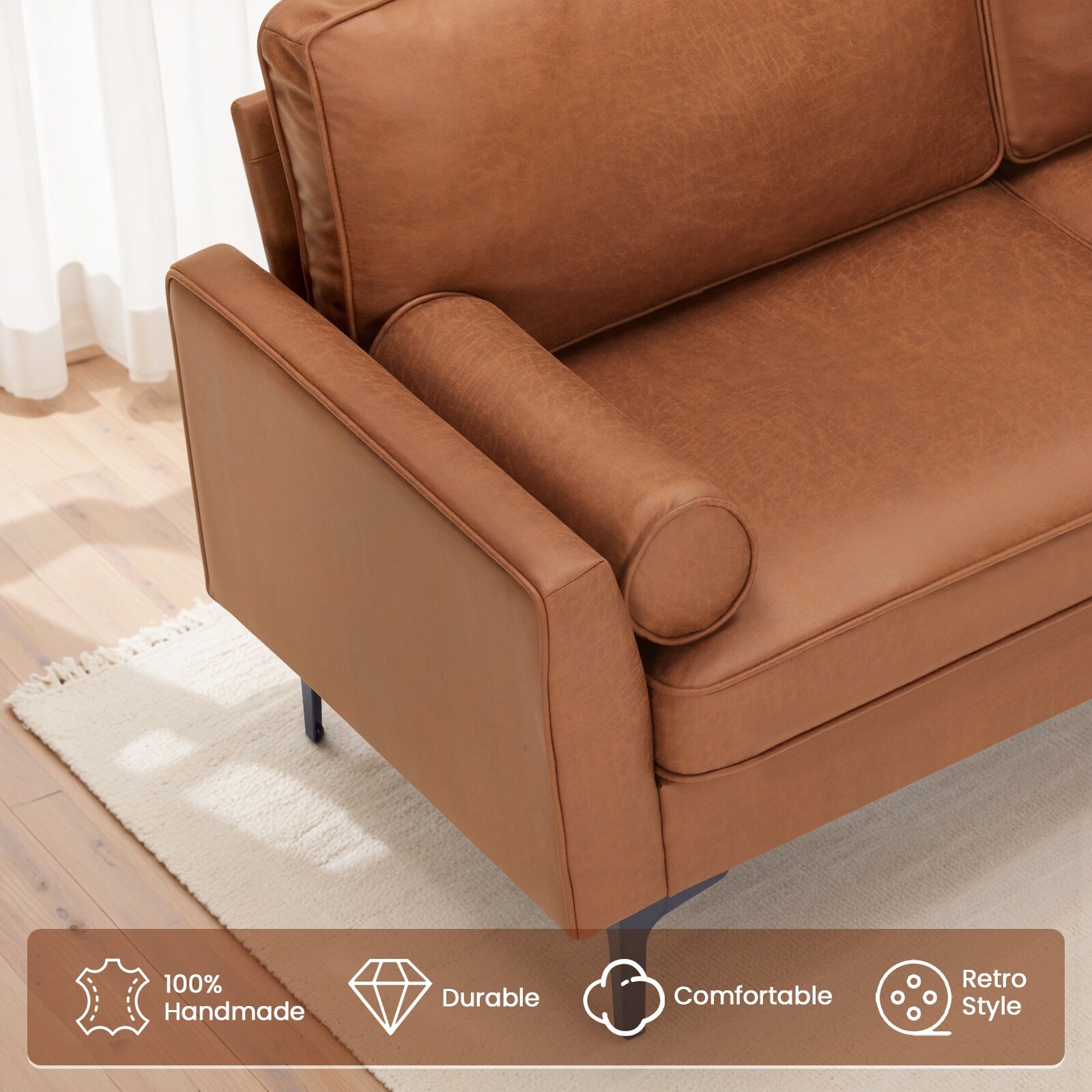 Pocassy GREATANTS-SNRB007BR Sofas-Loveseats - View #6