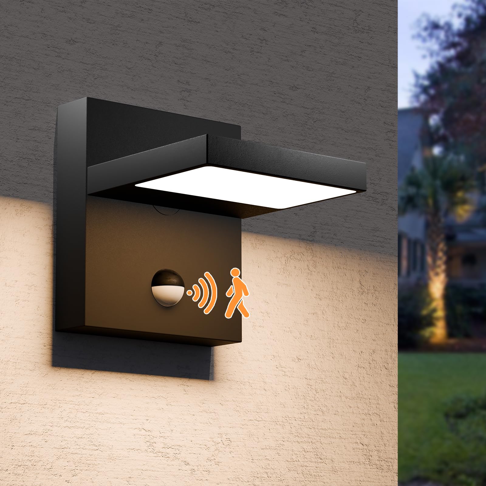Oyezvary Motion Sensor Outdoor Light 650 LM LED Security Lights ...