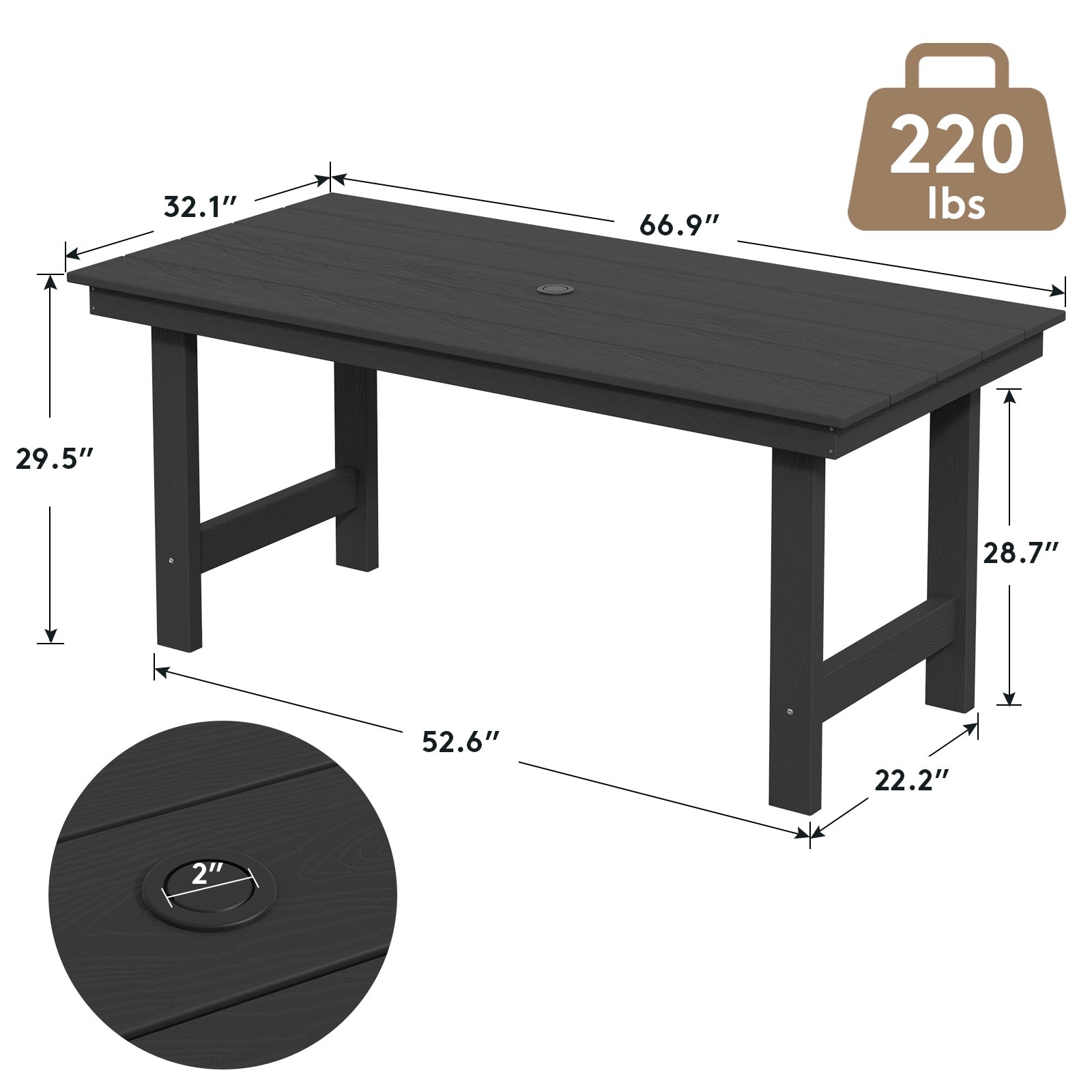 JEAREY JYCZ-BK Patio-Tables - View #2