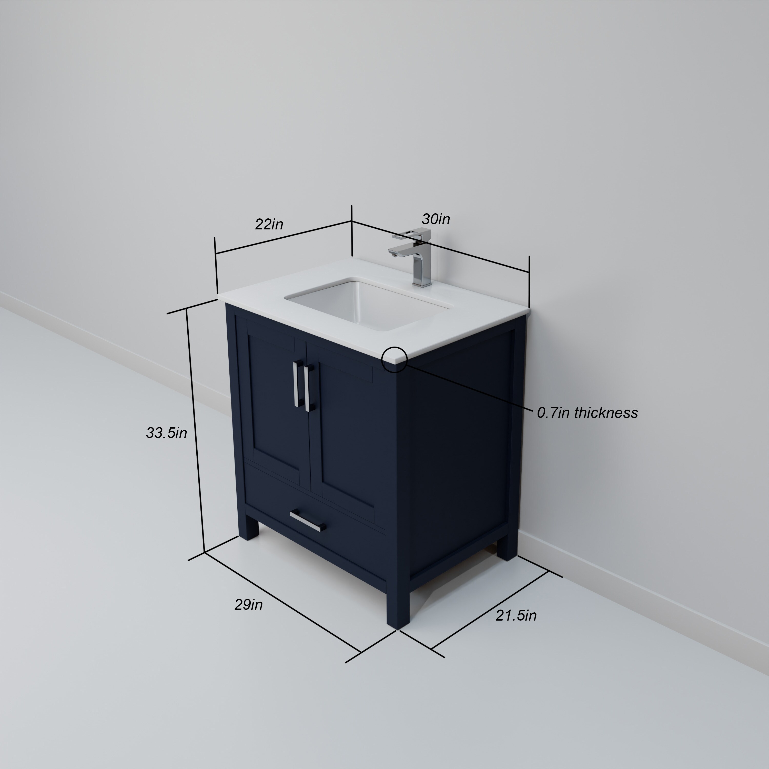 Lexora LJ342230SEWQ000 Bath-Vanity-Combo - View #8