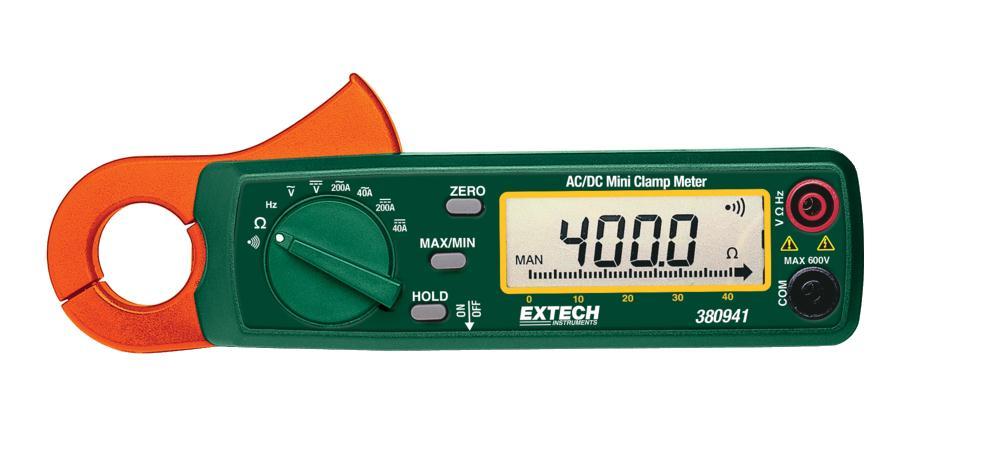 Extech 380941 Digital Clamp Meter Multimeter 400-Volt