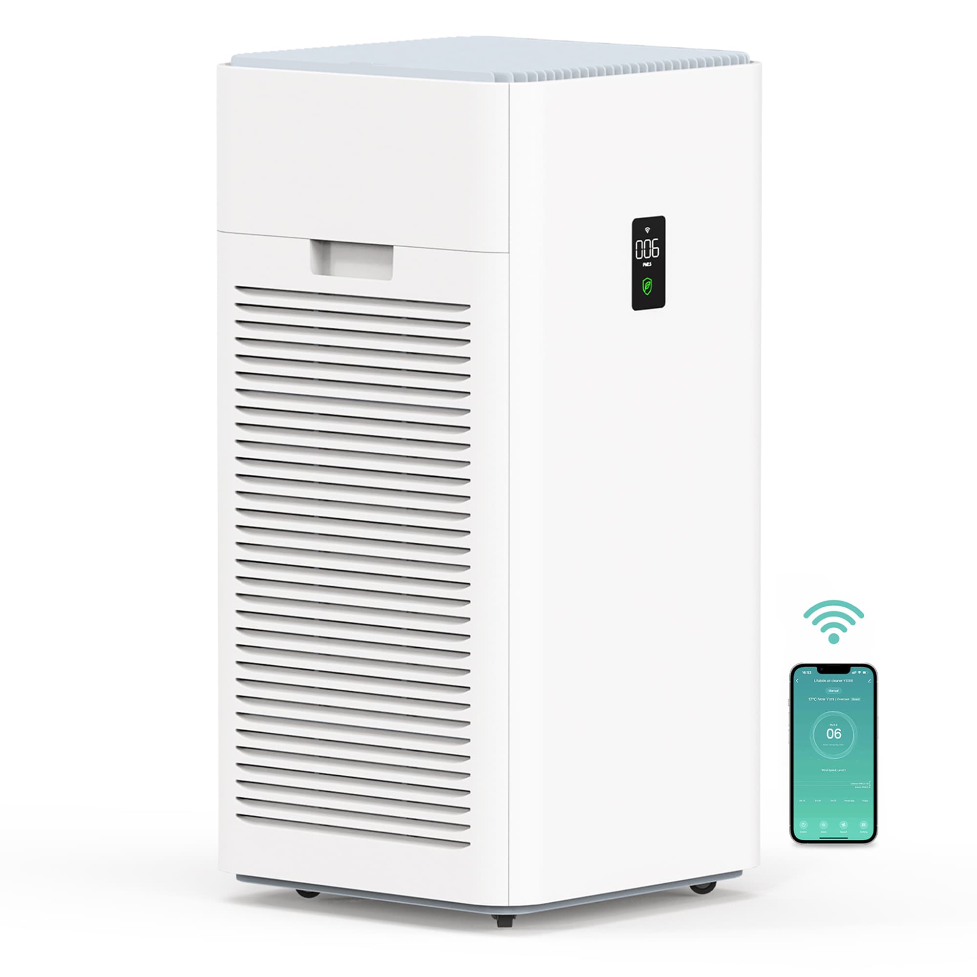 EdenDirect DHDE140944 5 -Speed White True HEPA Air Purifier (Covers: 4555-sq ft )