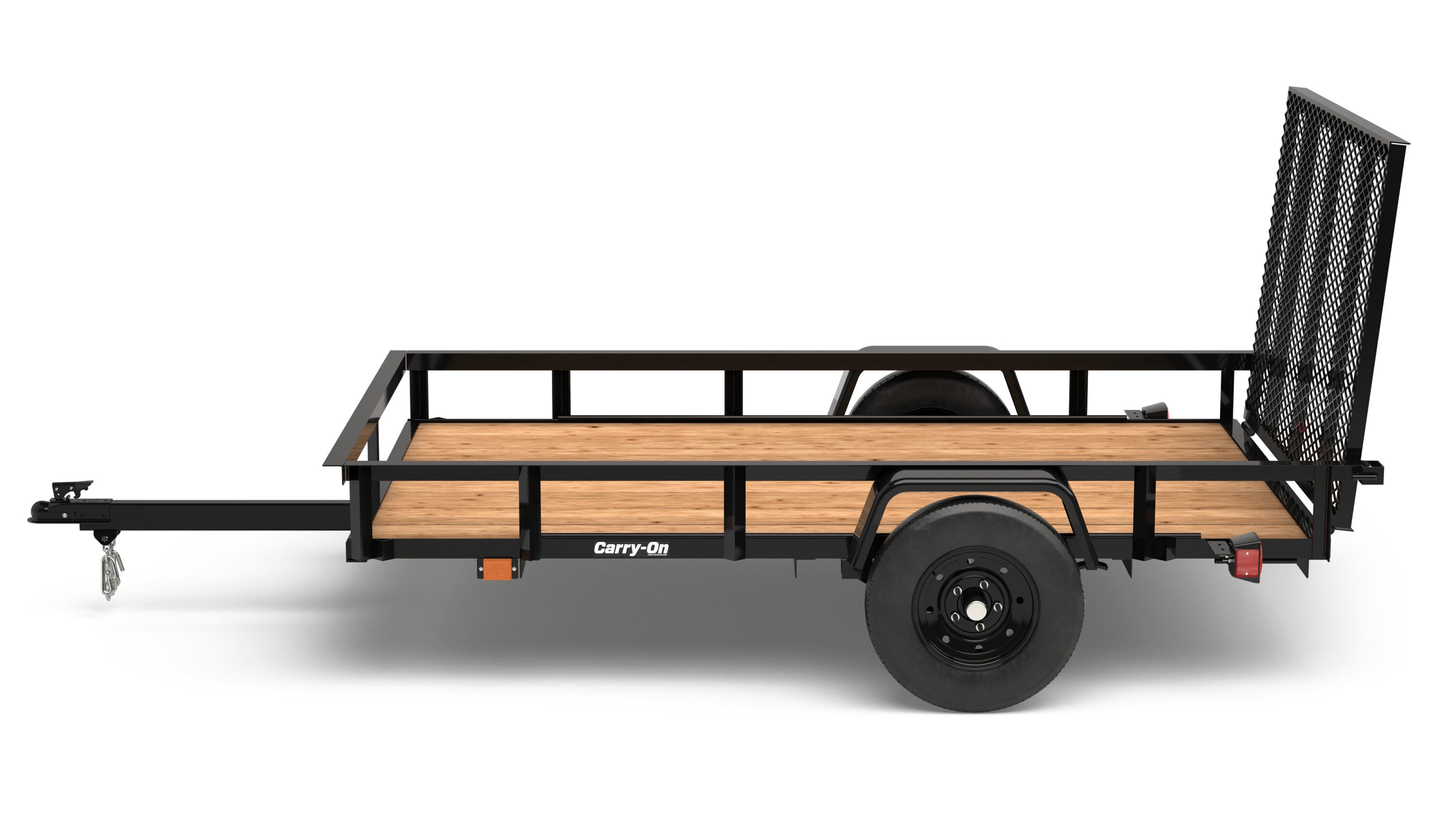 Carry-On Trailer 5-ft x 8-ft Treated Lumber Utility Trailer with Ramp ...