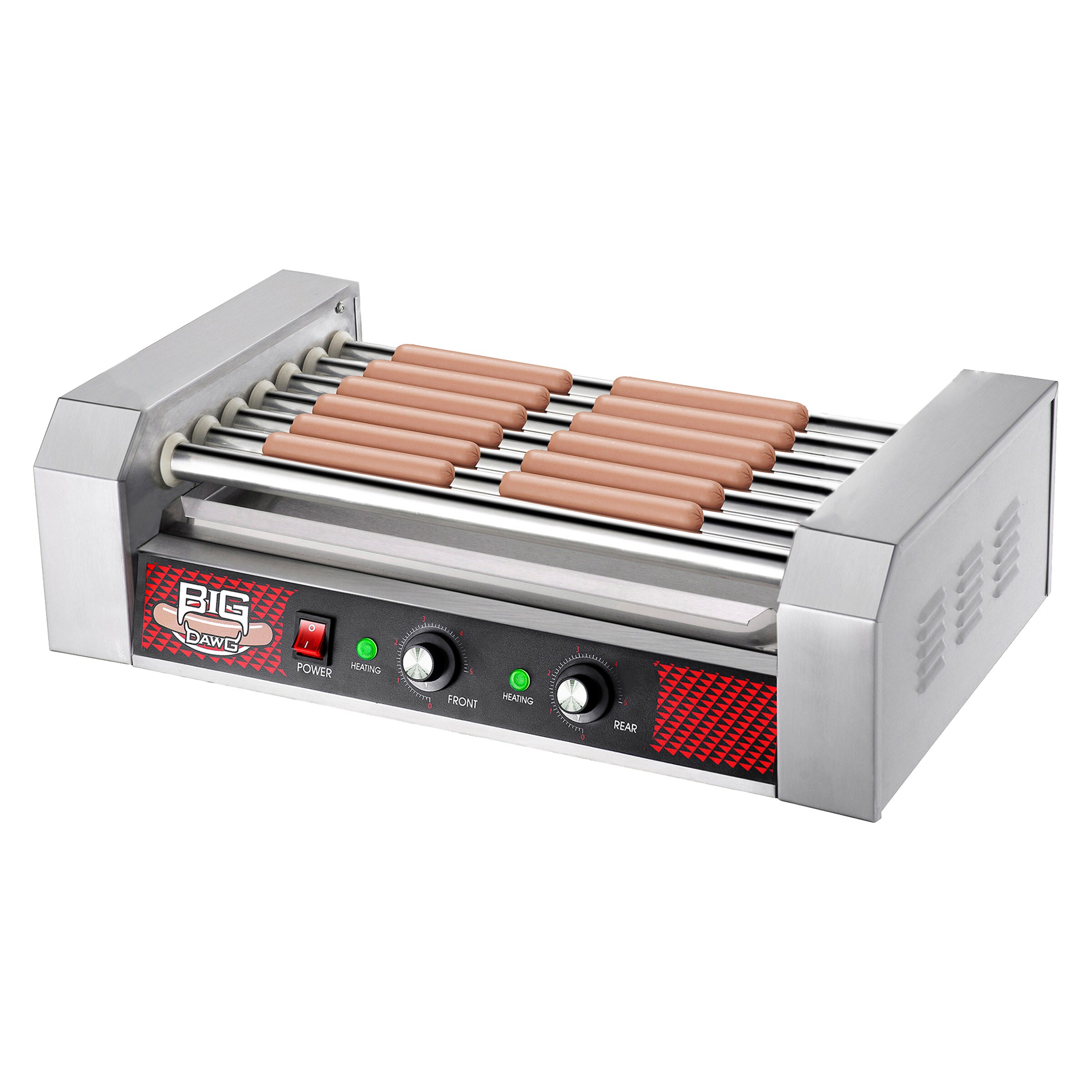 110V Electric Hot Dog Machine 4 Sticks Sausage Bun Warmer Hotdog Steamer  Cook