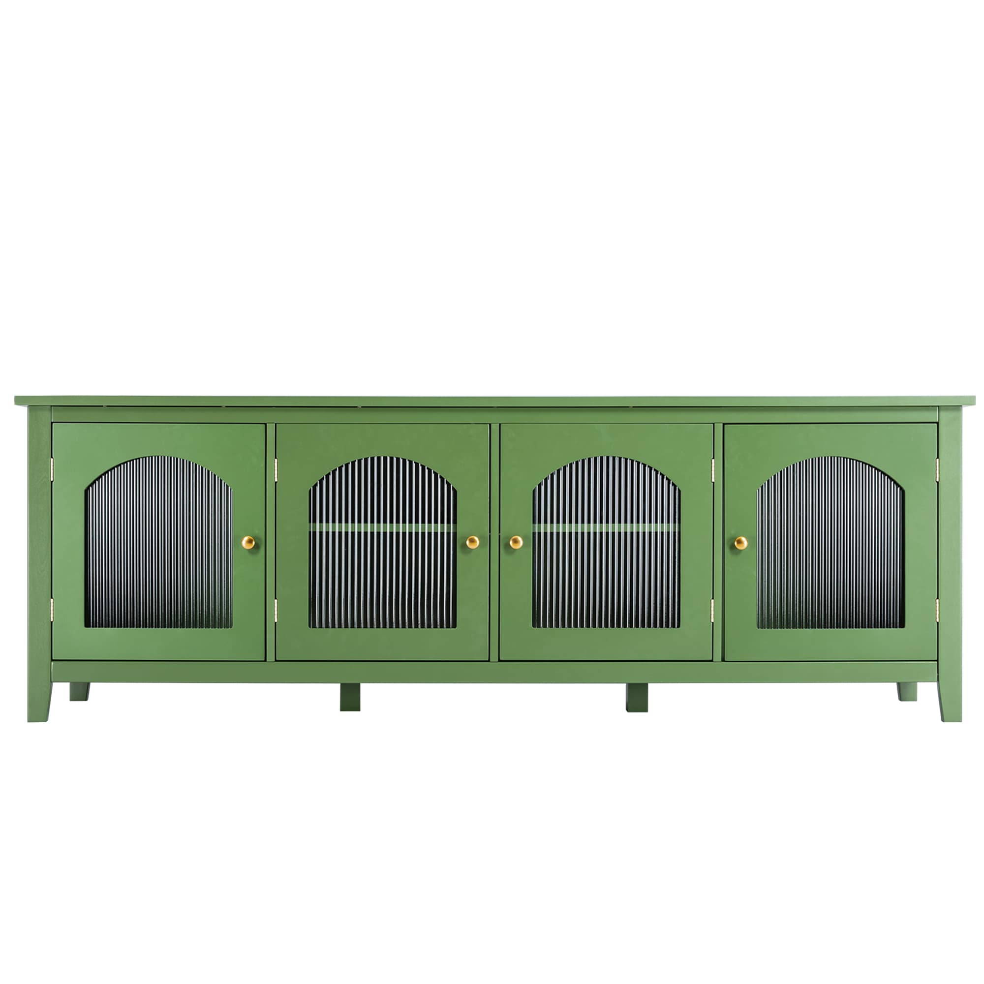 FurniFusion L-66833 Modern/Contemporary Green 70.9-in W TV cabinet ( Accommodates TVs up to 75-in )