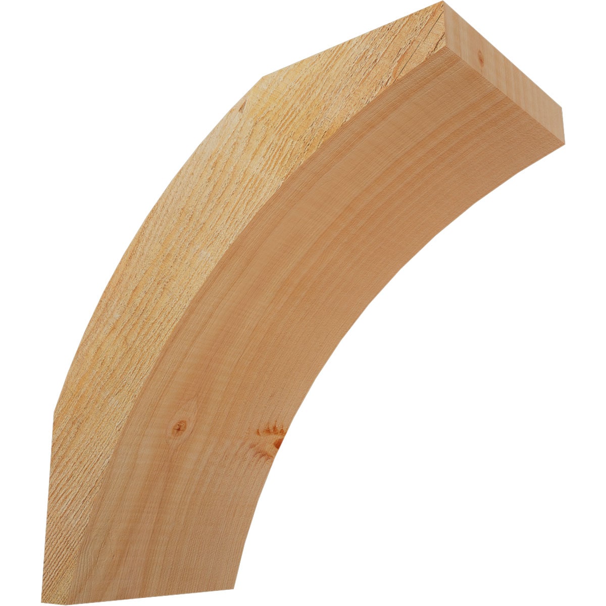 Ekena Millwork BRC06X12X12THR00RDF 6-in x 12-in x 12-in Douglas Fir Wood Thorton Rough Sawn Knee Brace