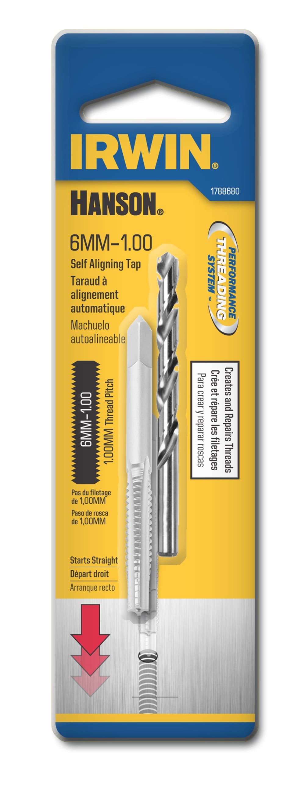 IRWIN 1788680 Hanson 2-Pack Metric Tap and Drill Set