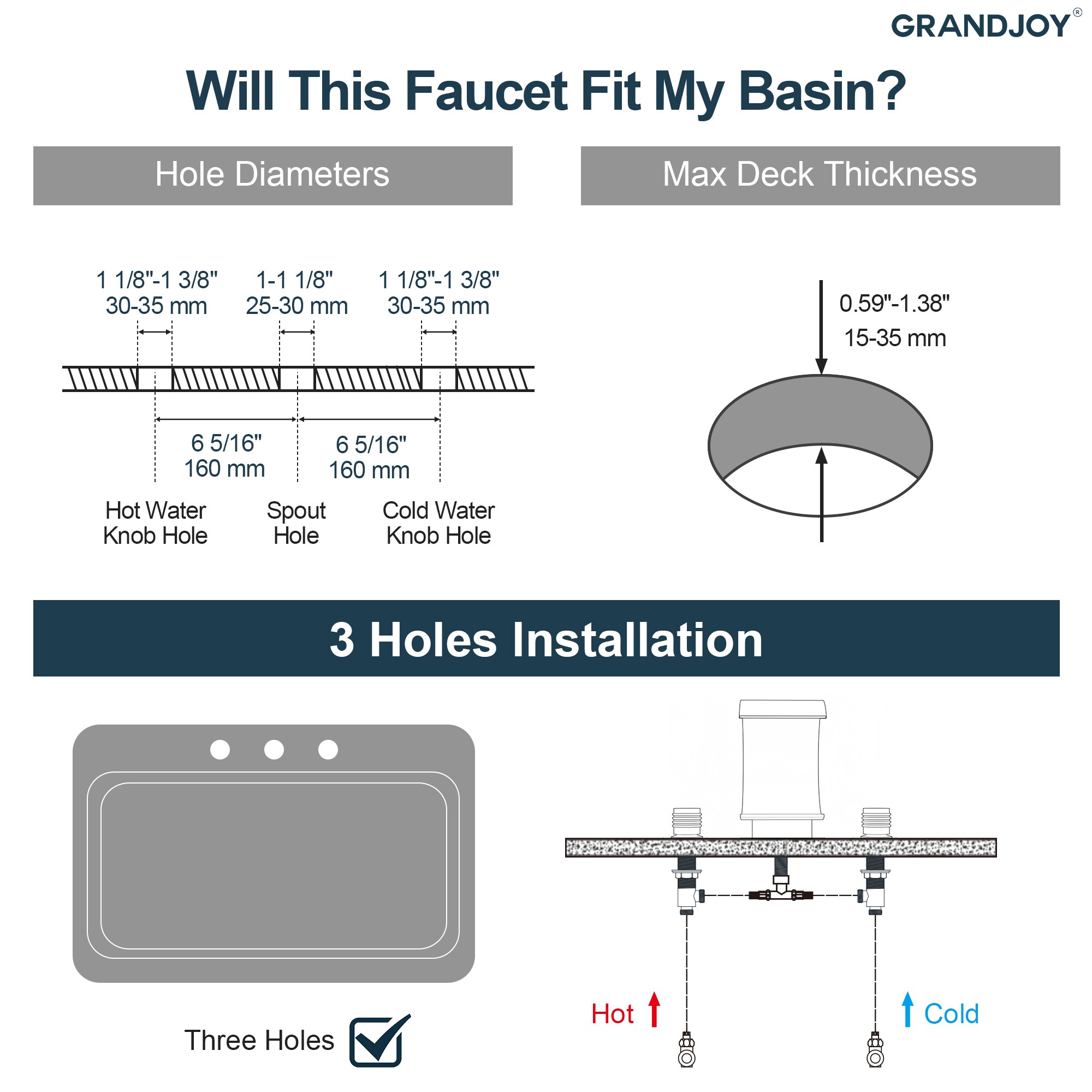 GRANDJOY SGF11GJ-52BN Lavatory-Faucets - View #11