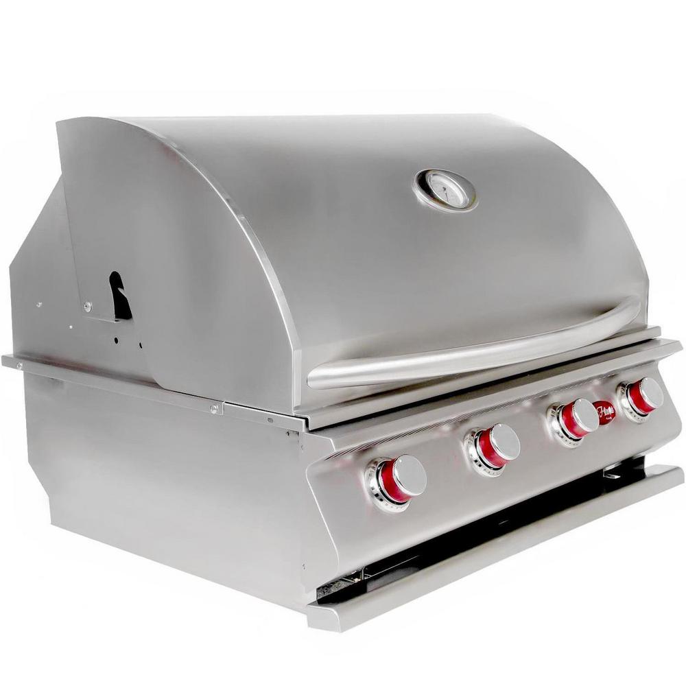 Cal Flame Stainless Steel 4-Burner Built-In Grill BBQ18G04 at Lowes.com