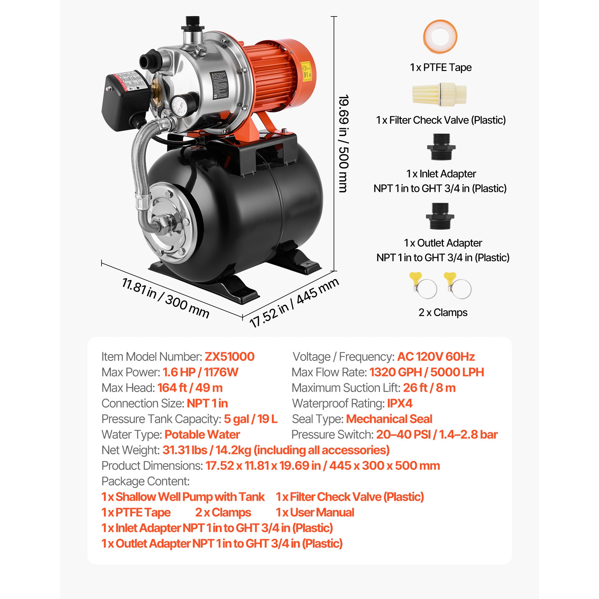 VEVOR SCGSJBGSWGLQ17648V1 pumps - View #7