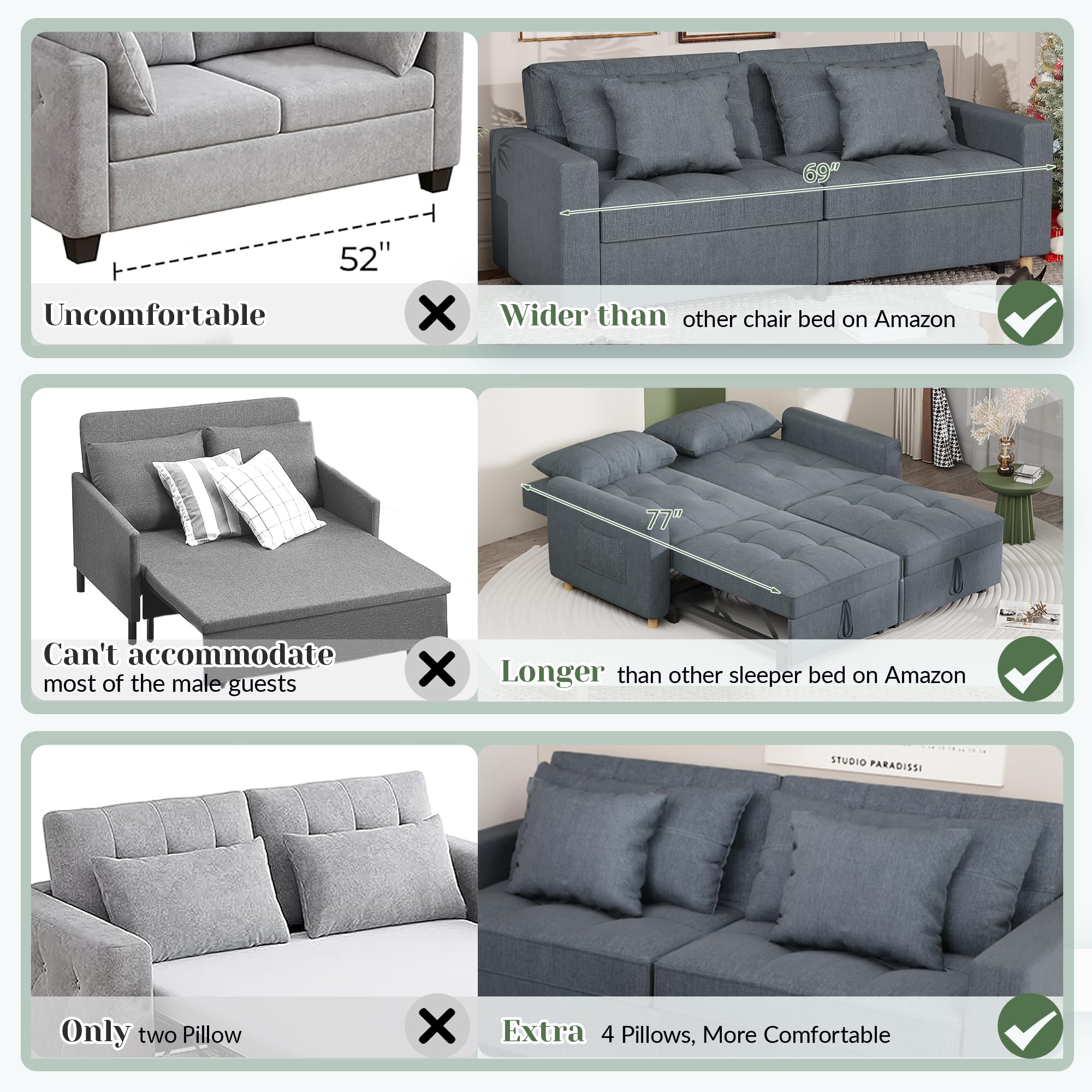 AECOJOY 13170DG-LS01 futons - View #6