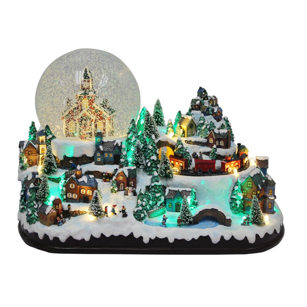 Holiday Living C36097 Sallys Snow Village Lighted Musical Village Scene
