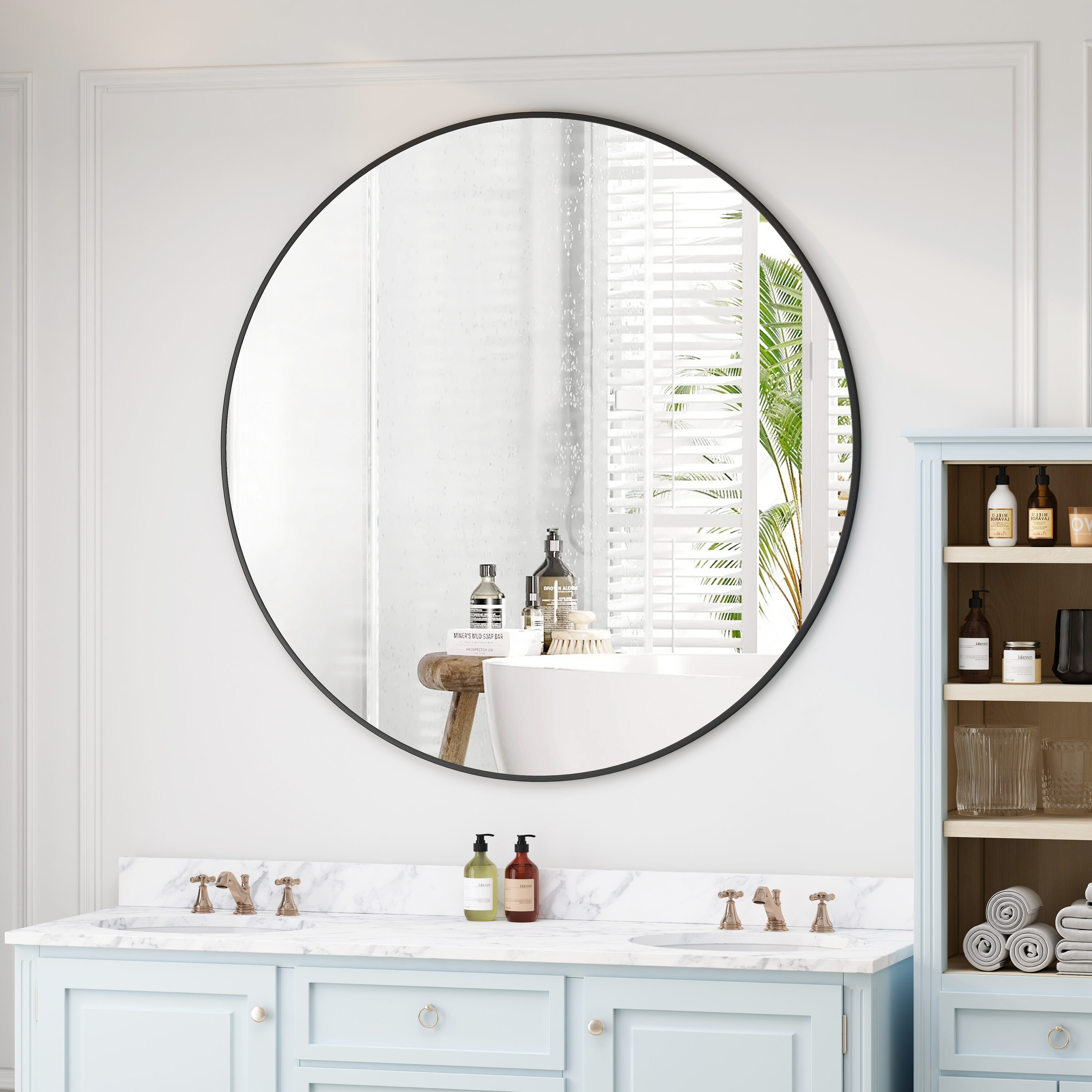 AAZJ FS-MR42BK Framed-Bath-Mirrors - View #2