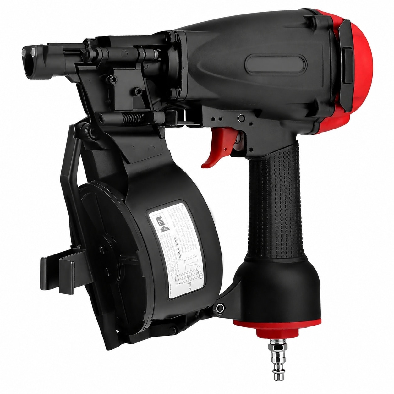 Etokfoks  1 Pack 11 Gauge 15 Degree Coil Roofing Nailer Drives 3 4 in to 1 3 4 in Nails 120 Nail Capacity Adjustable Shingle Guide