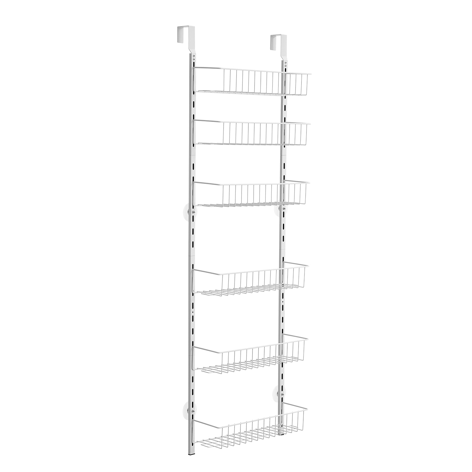 LUXEYARD 6-Tier Over the Door Pantry Organizer Hanging Storage Rack Adjustable Kitchen #DS-R-2P480301