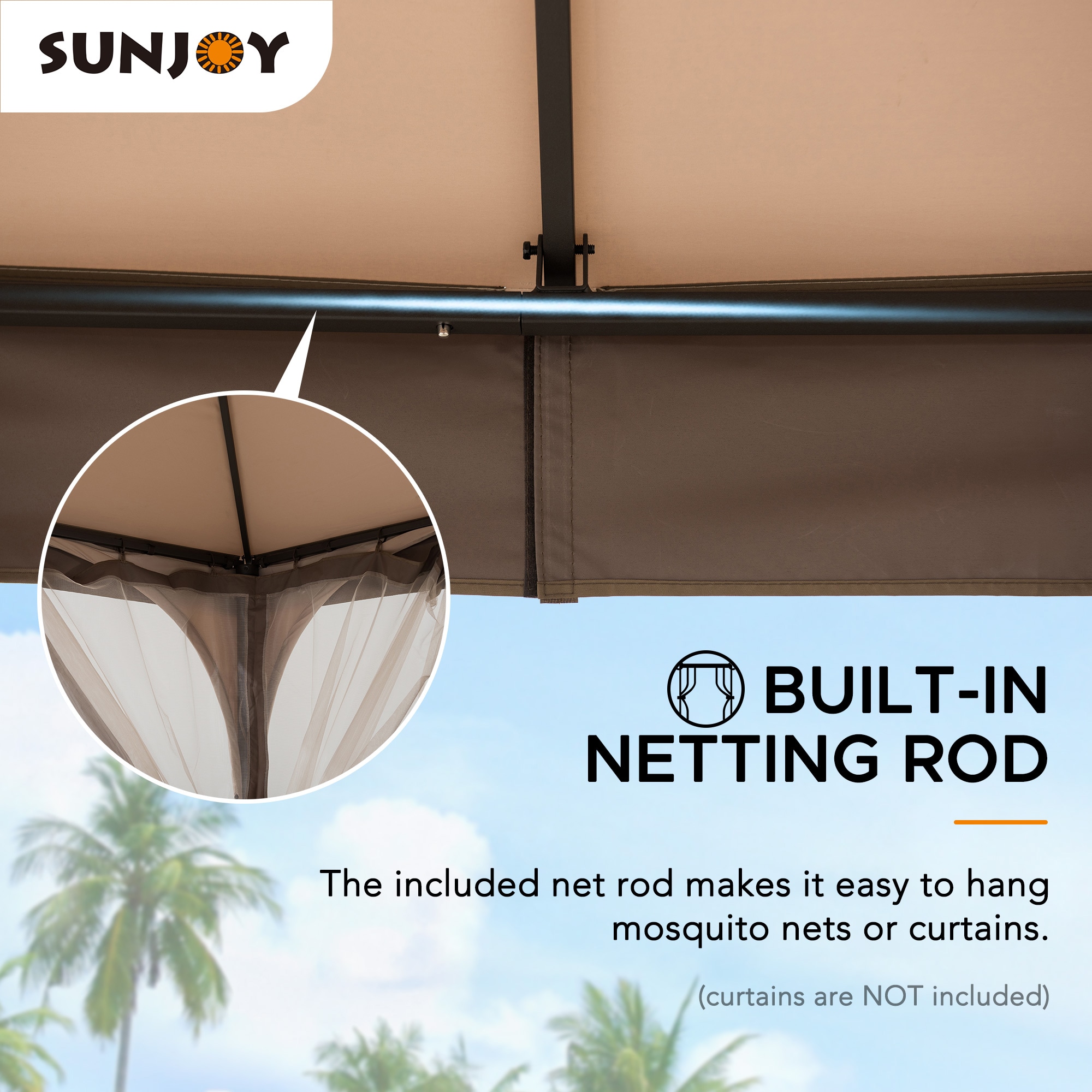 Sunjoy A101011100 Wood-Resin-Gazebos - View #6