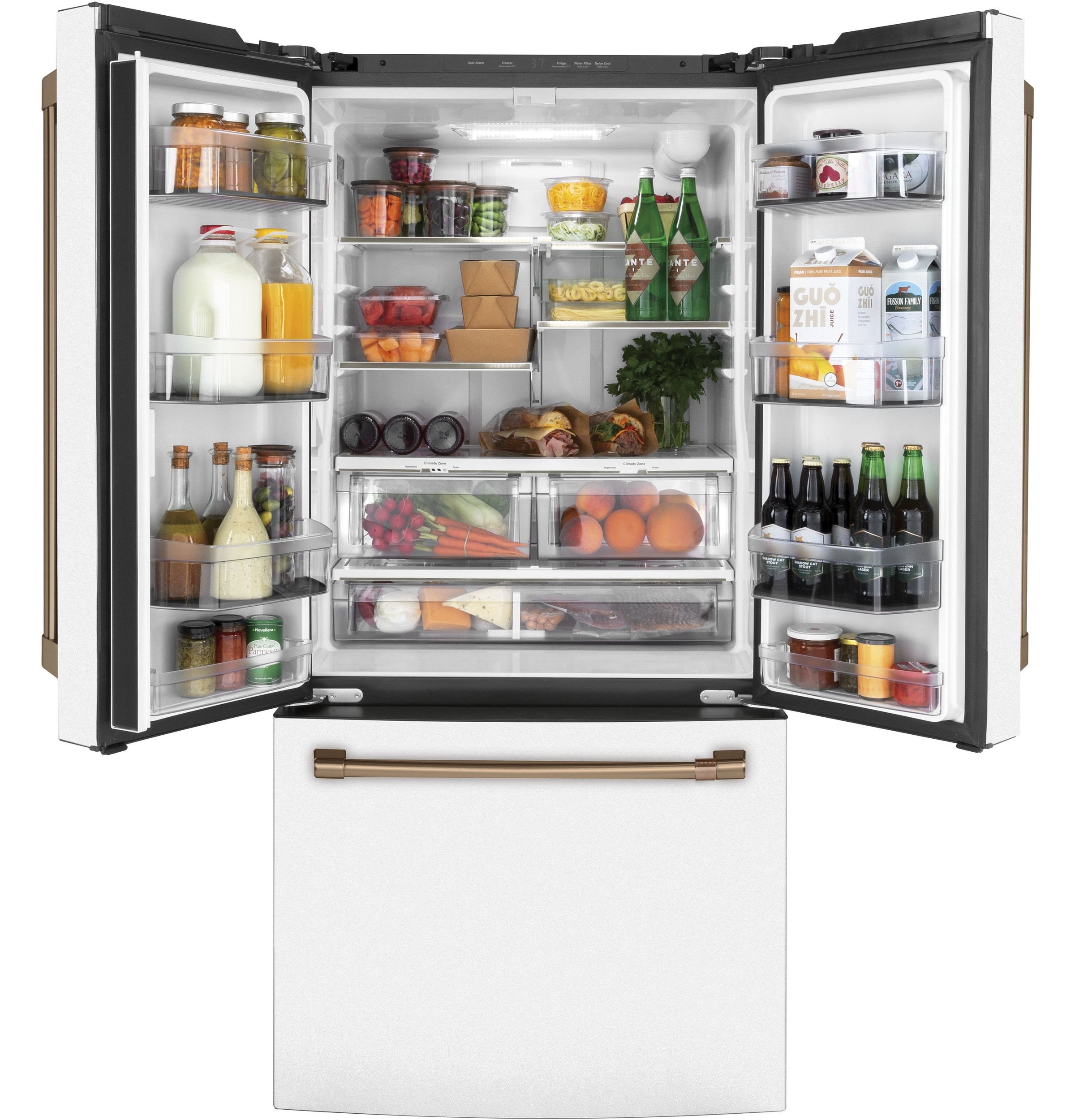 Ge cafe matte white on sale refrigerator counter depth