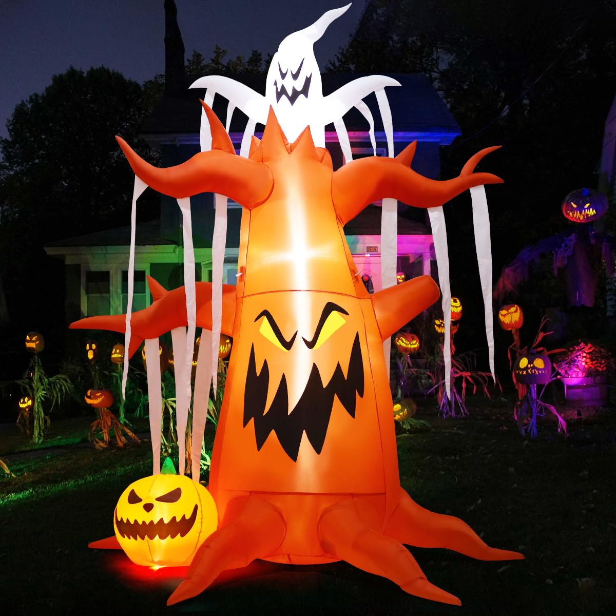 GOOSH DJ-WS-69462 9.8-ft Yard stake Lighted Tree Inflatable