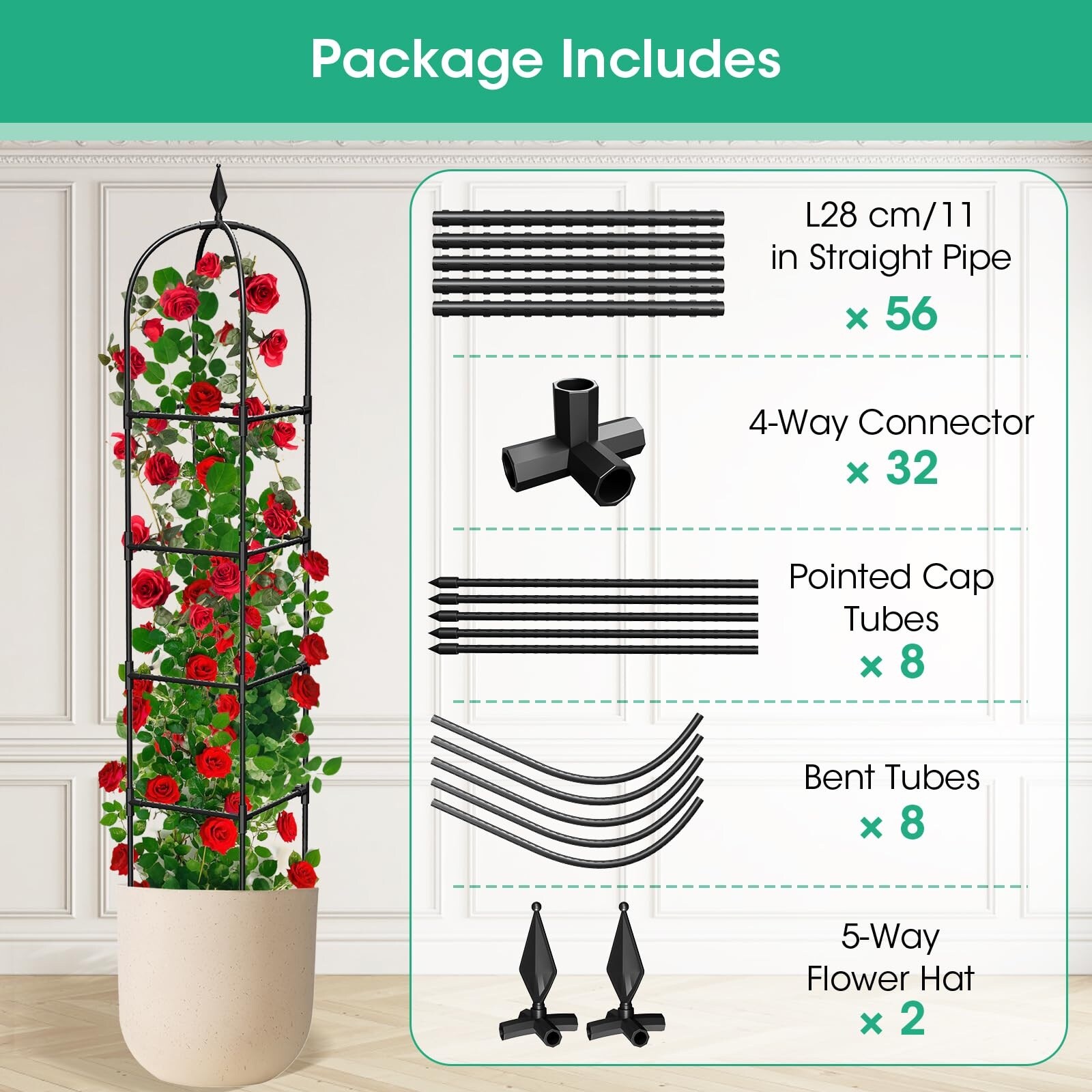 Justincity LJT0417T07 Garden-Trellis - View #7