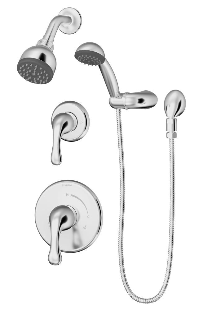 Symmons 6605-1.5-TRM Unity Chrome 2-handle Single Function Round Shower Faucet (Valve Not Included)
