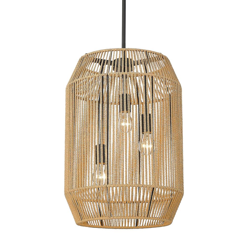 Golden Lighting A-GL-6076-3P BLK-NR Pendant-Lights - View #2