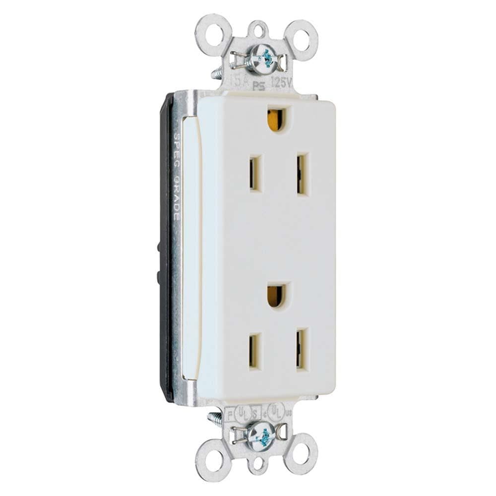 Legrand 15-Amp 120/125-volt Tamper Resistant Residential Duplex Switch  Outlet, White in the Electrical Outlets department at