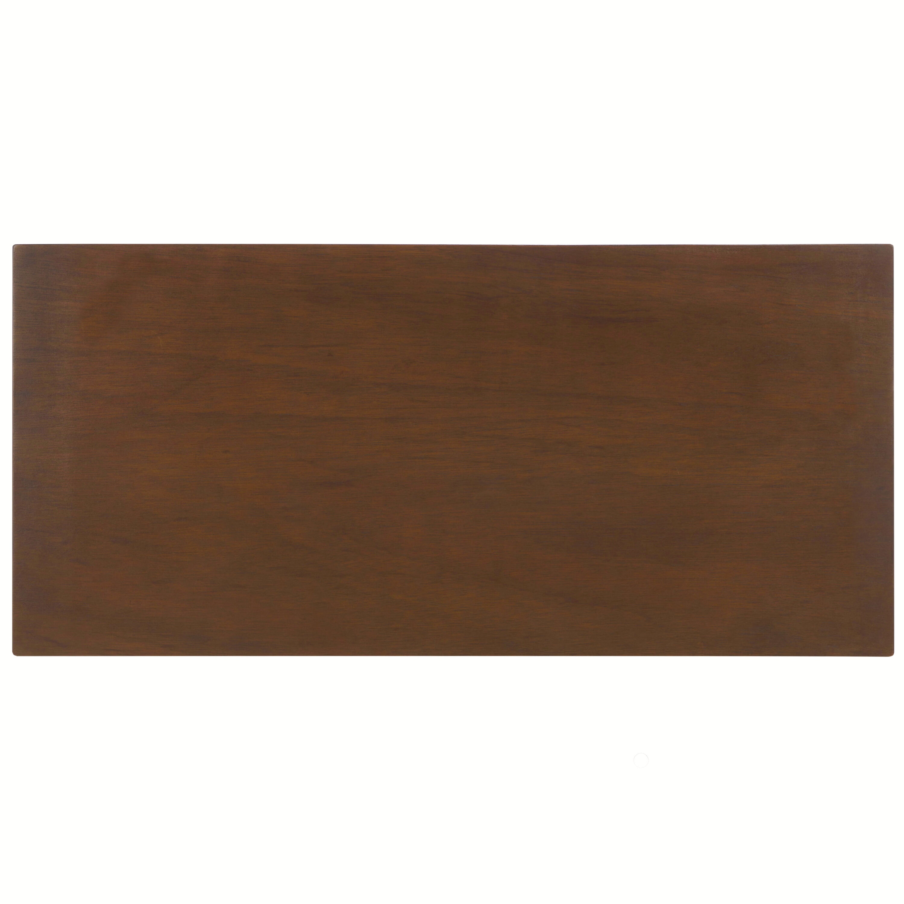 Dark Wood and Black Steel Console Table with Storage