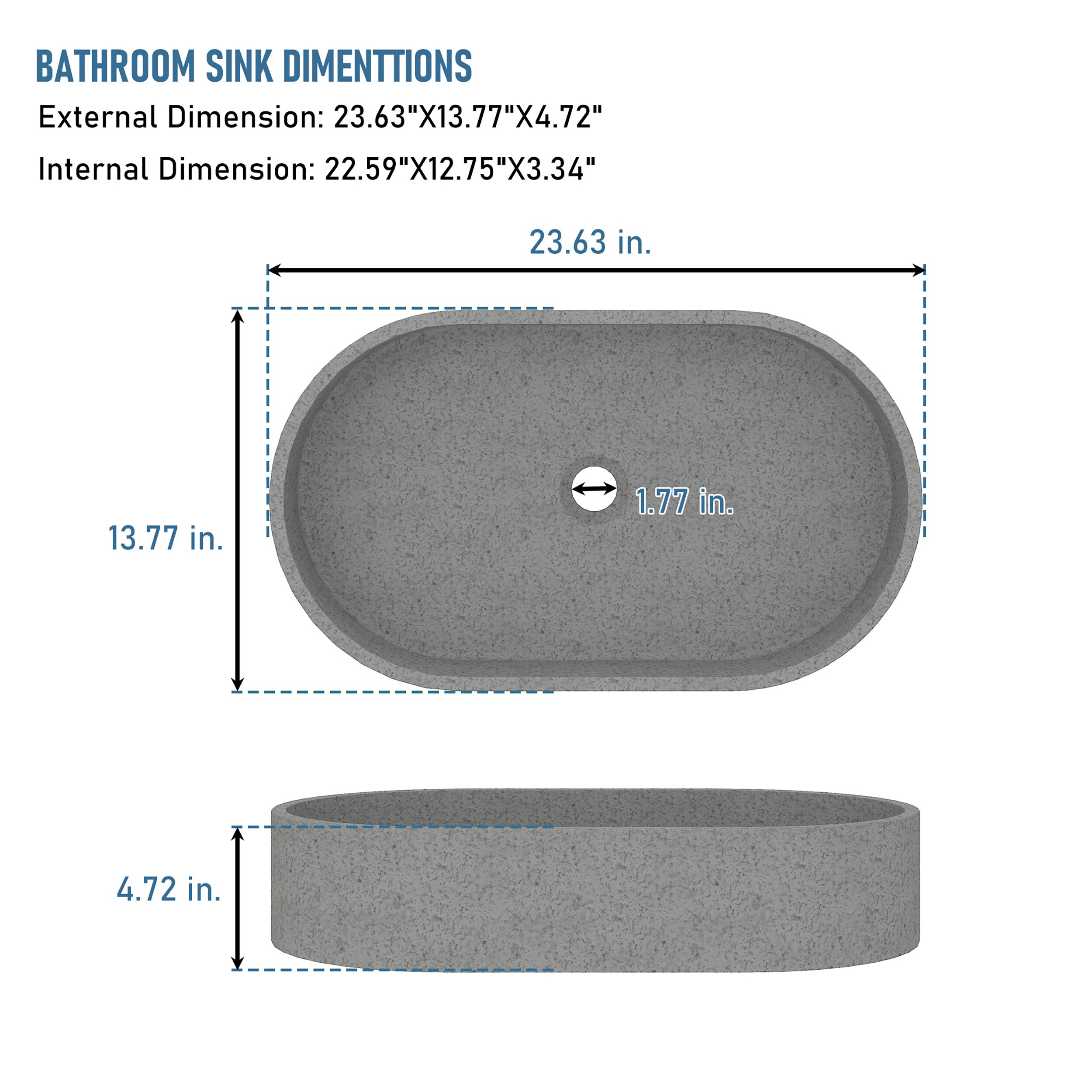 CASAINC YS-FH-SINK-021-WE Bath-Sink - View #6