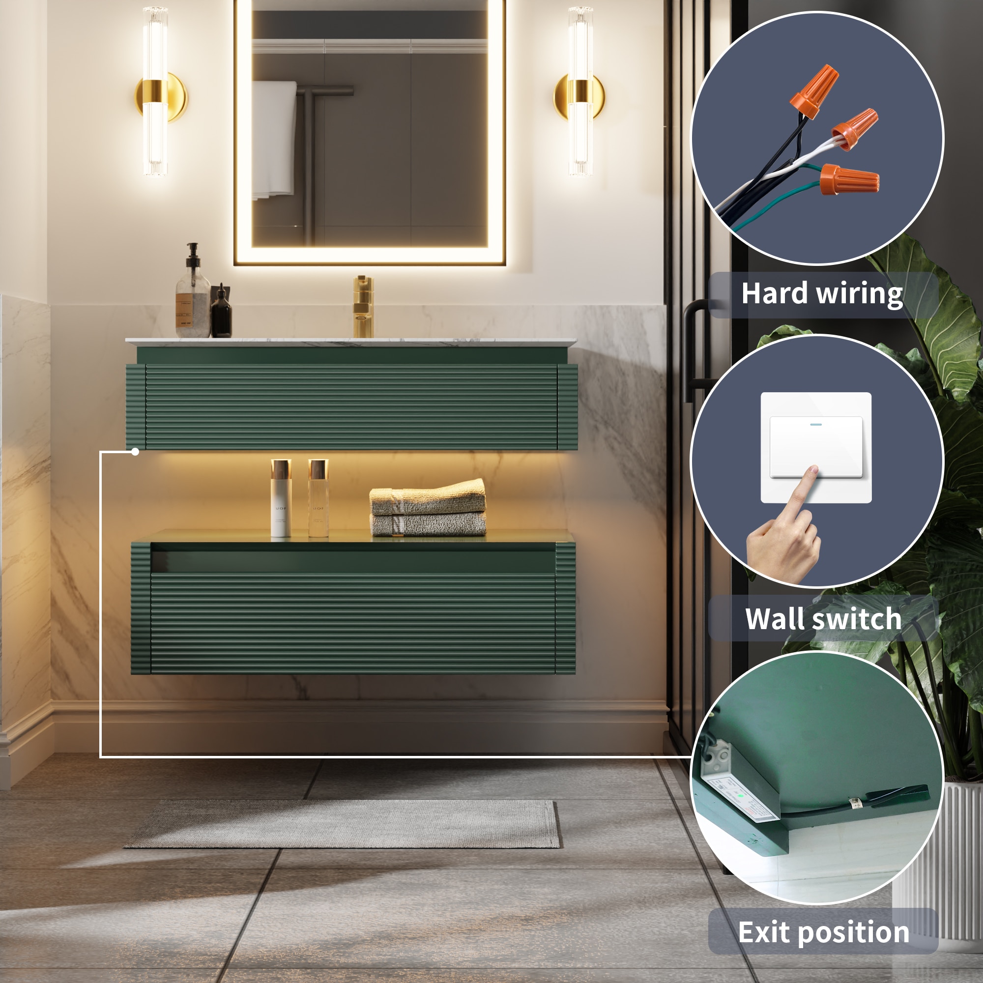 ExBrite SC3620V12GN Bath-Vanity-Combo - View #6