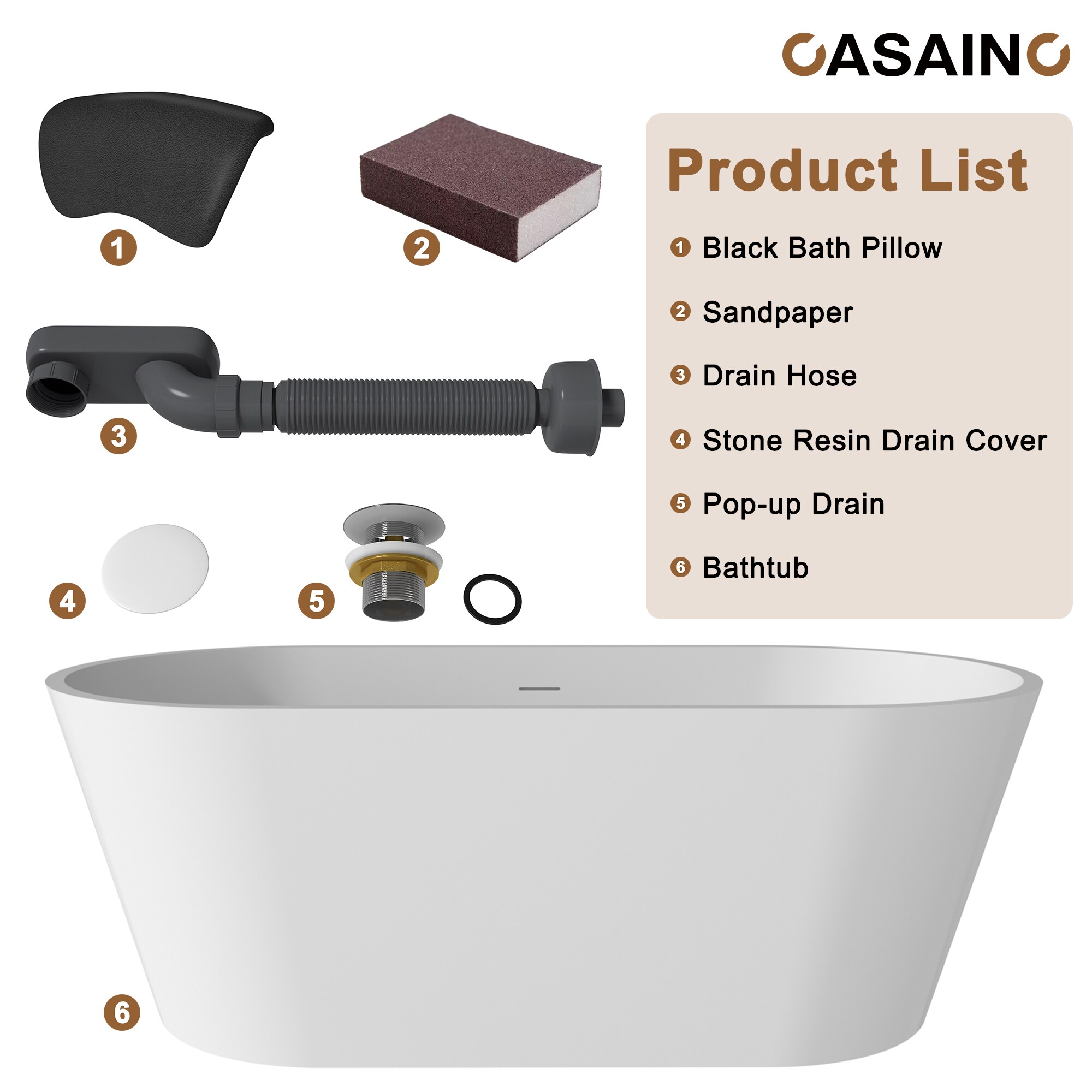 CASAINC CA-09-03063B bathtubs - View #11