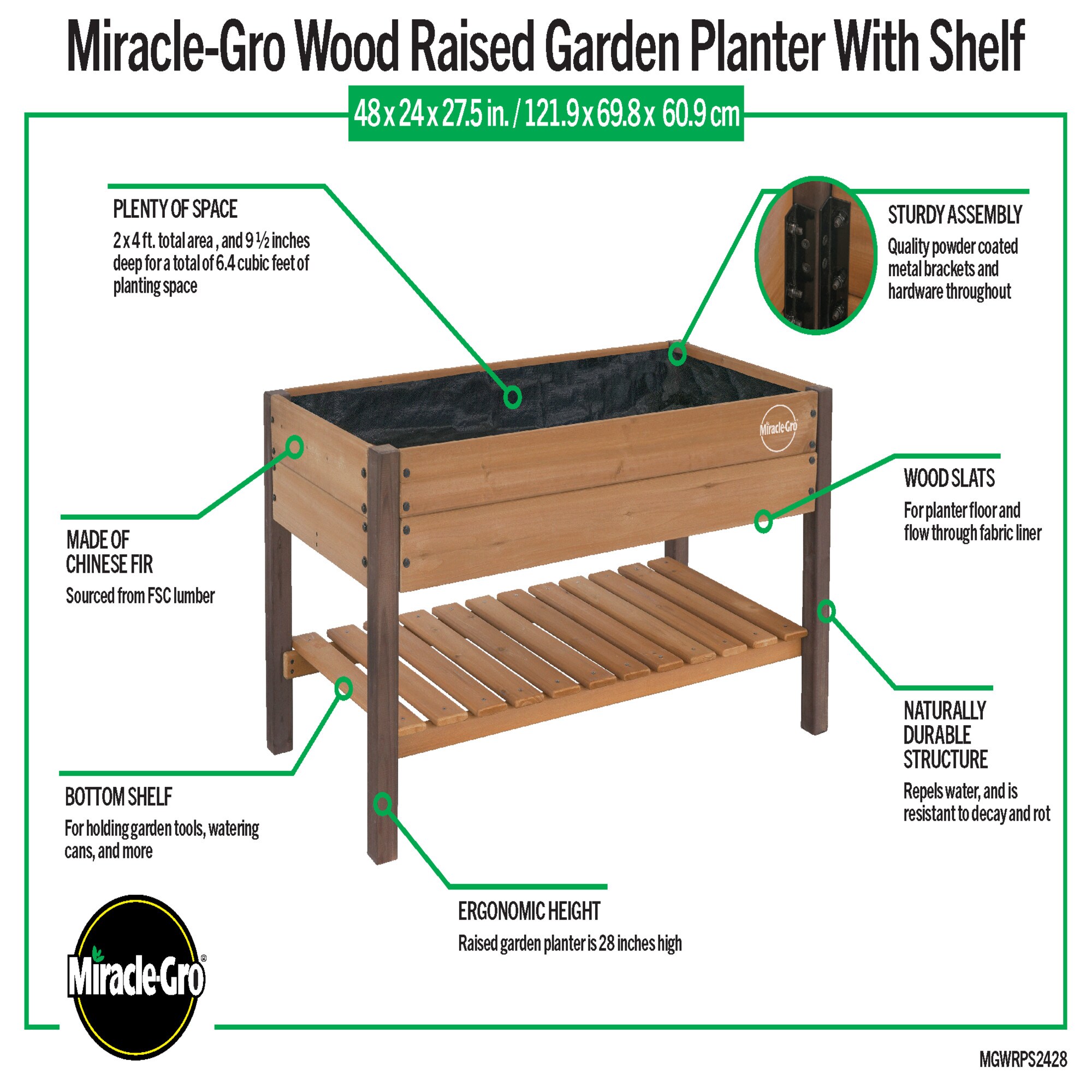 Miracle-Gro MGWRPS2428 Raised-Garden-Beds - View #9