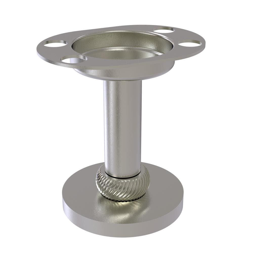 Allied Brass 955T-SN Satin Nickel Brass Tumbler and toothbrush holder