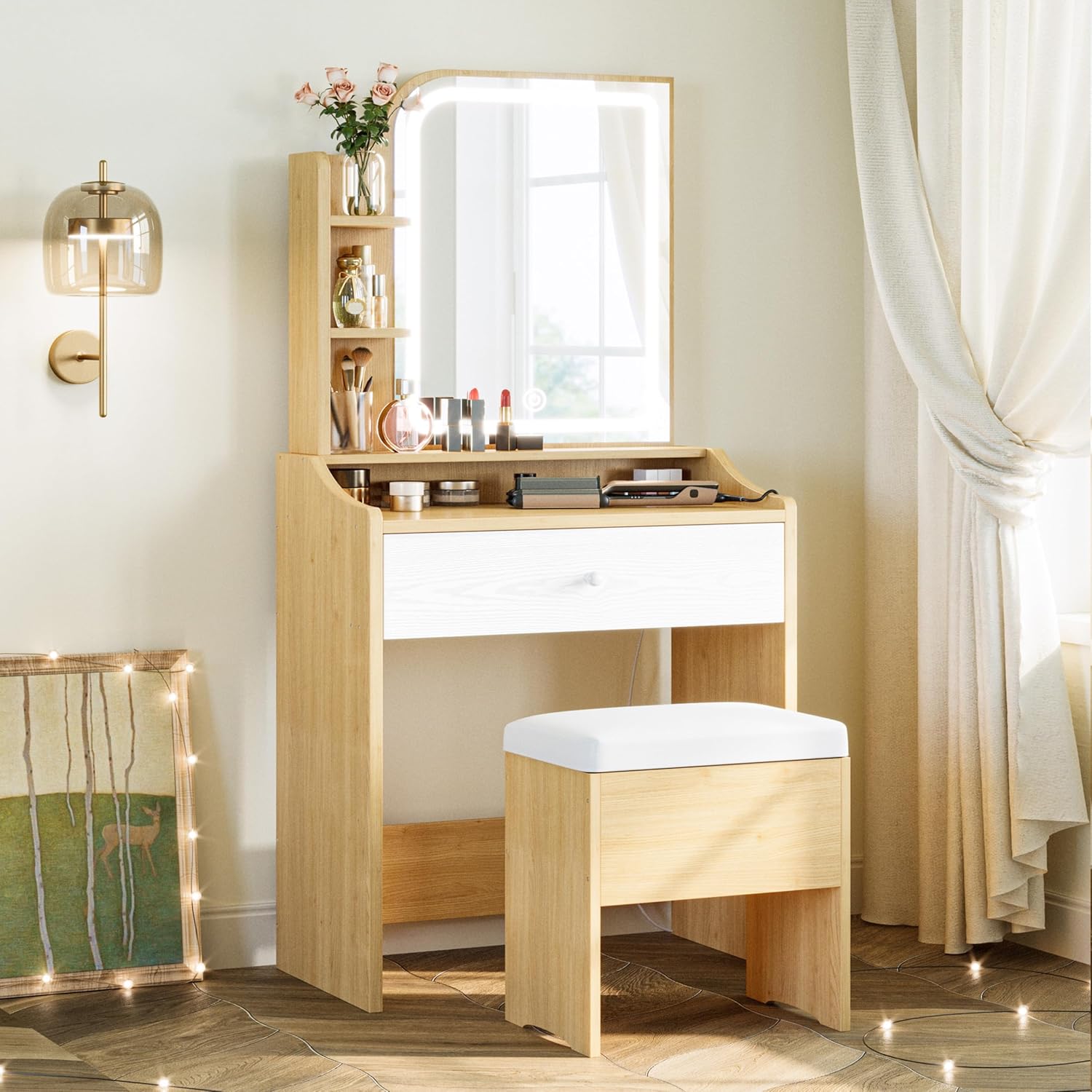 Likimio P1K7NSD3XRYUDC4H Bedroom-Vanities - View #7