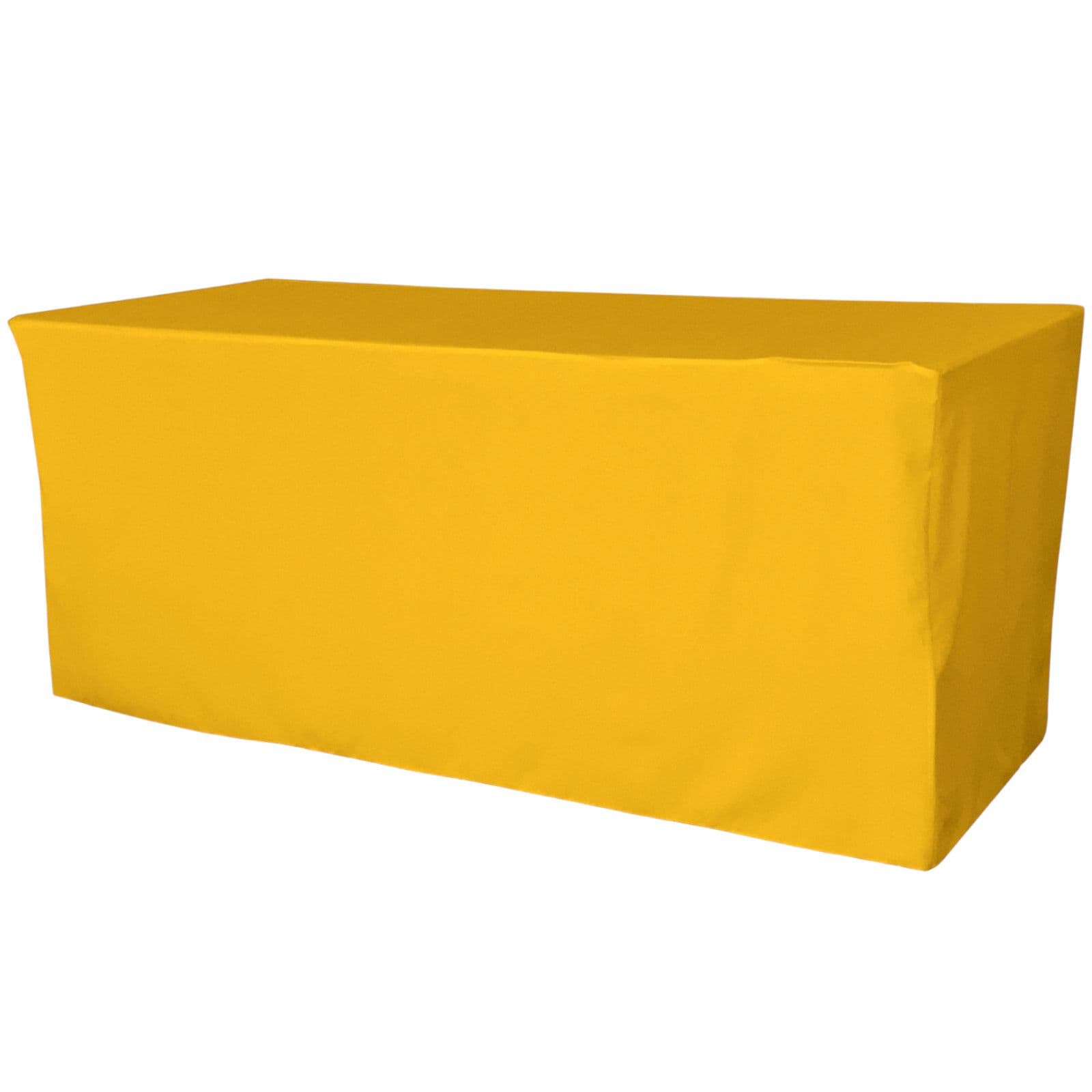 Slickblue Fitted Indoor Outdoor Polyester Poplin Rectangular Table Cover for 4 ft or 6 ft Folding Table Multiple Size and Color Options