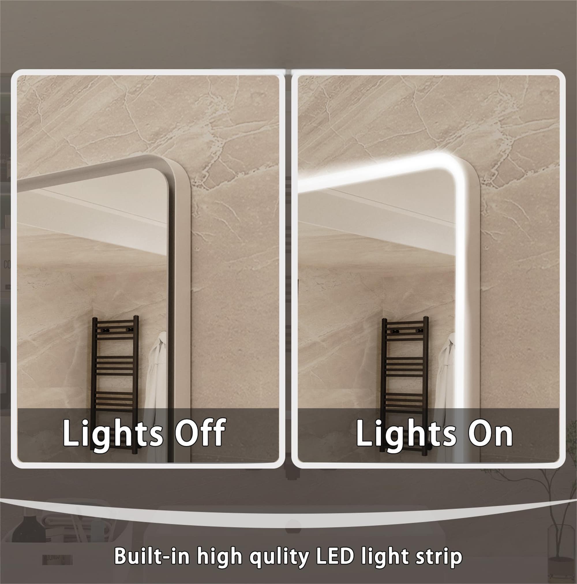 ExBrite X4BM2432 Framed-Bath-Mirrors - View #3