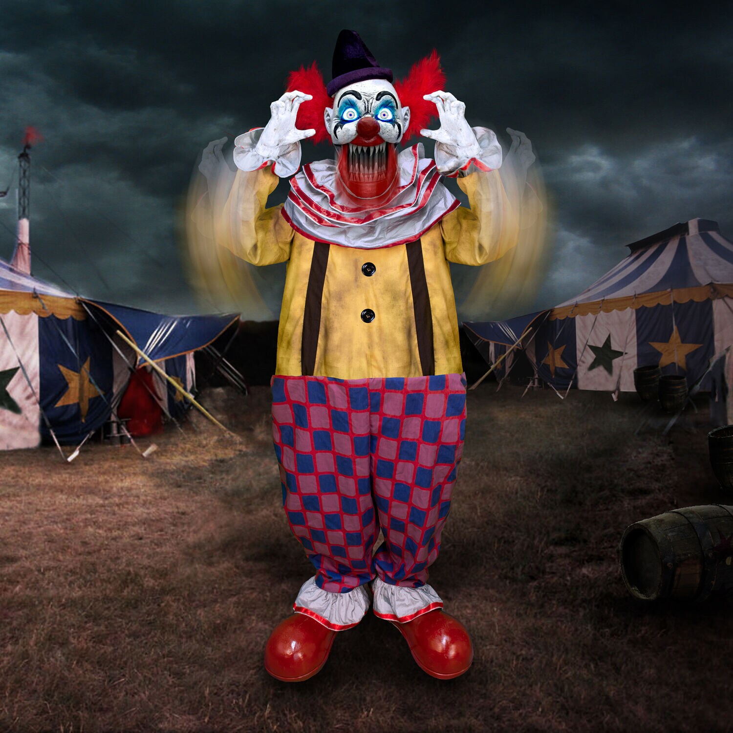 Haunted Hill Farm HHSTLCLOWN-2FLSA Halloween-Animatronics - View #8