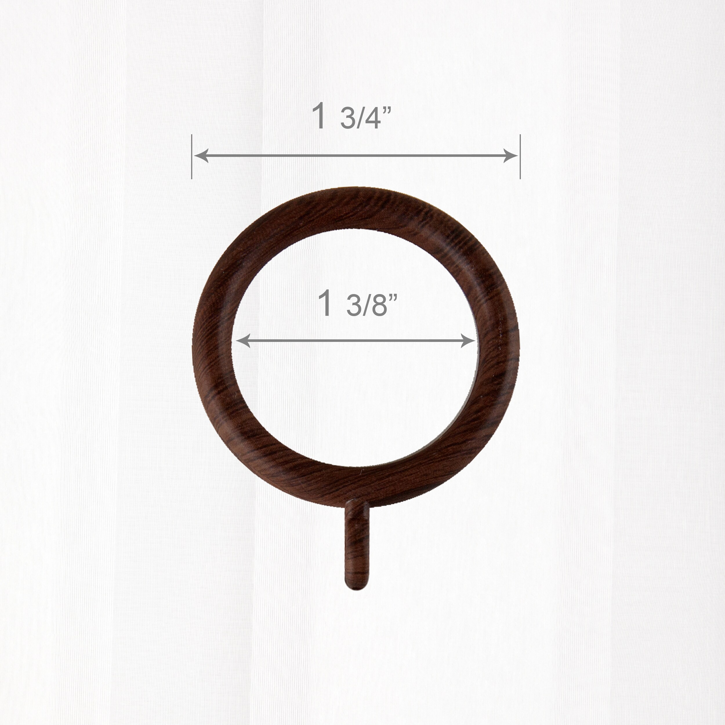 1-3/8 inch Wood Curtain Rings