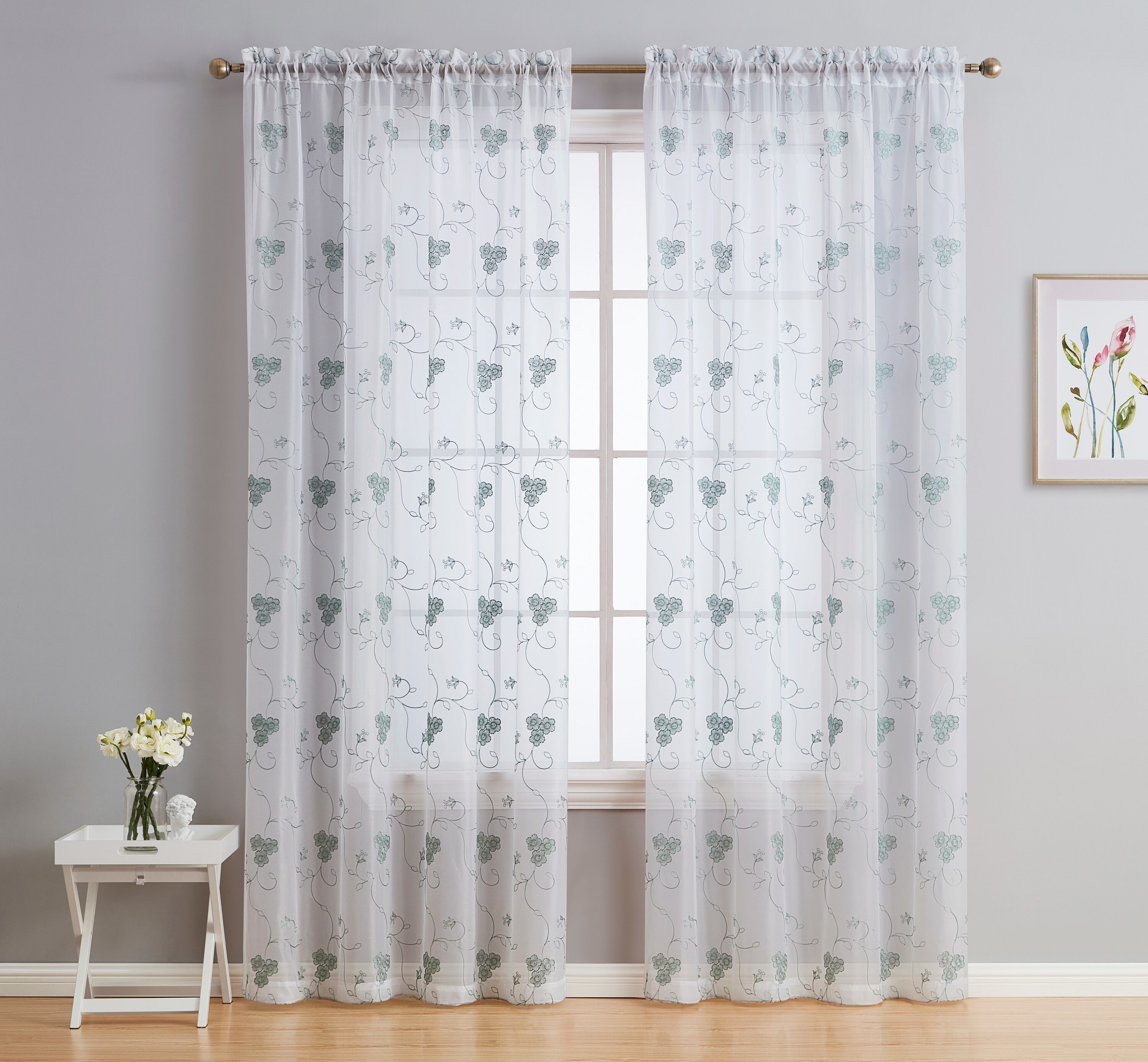 HLC.me ALGRA-WHT/SGE54 curtains - View #2