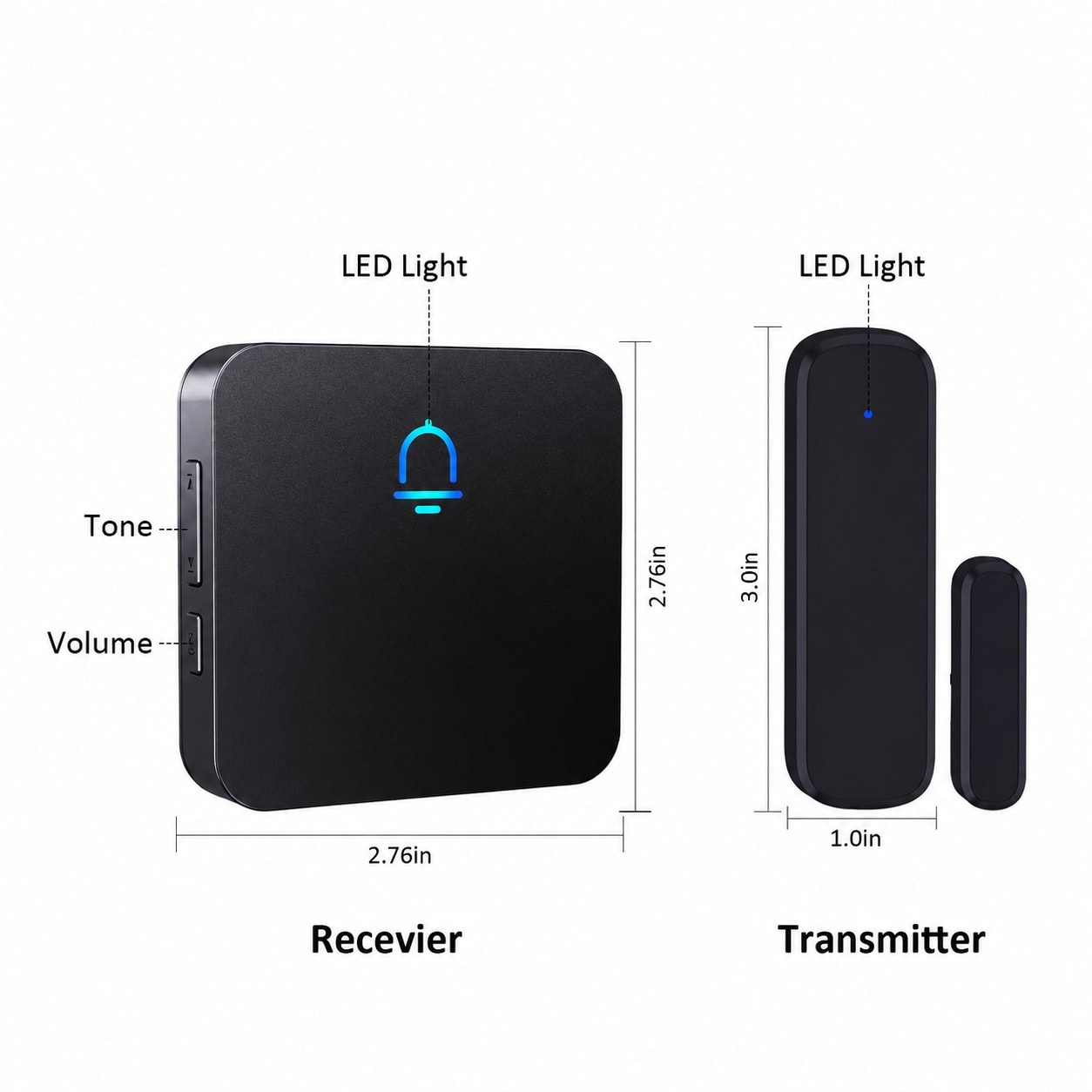 AOIZGMY Wireless Door Chime Entry Alert for Business Home Office Store ...