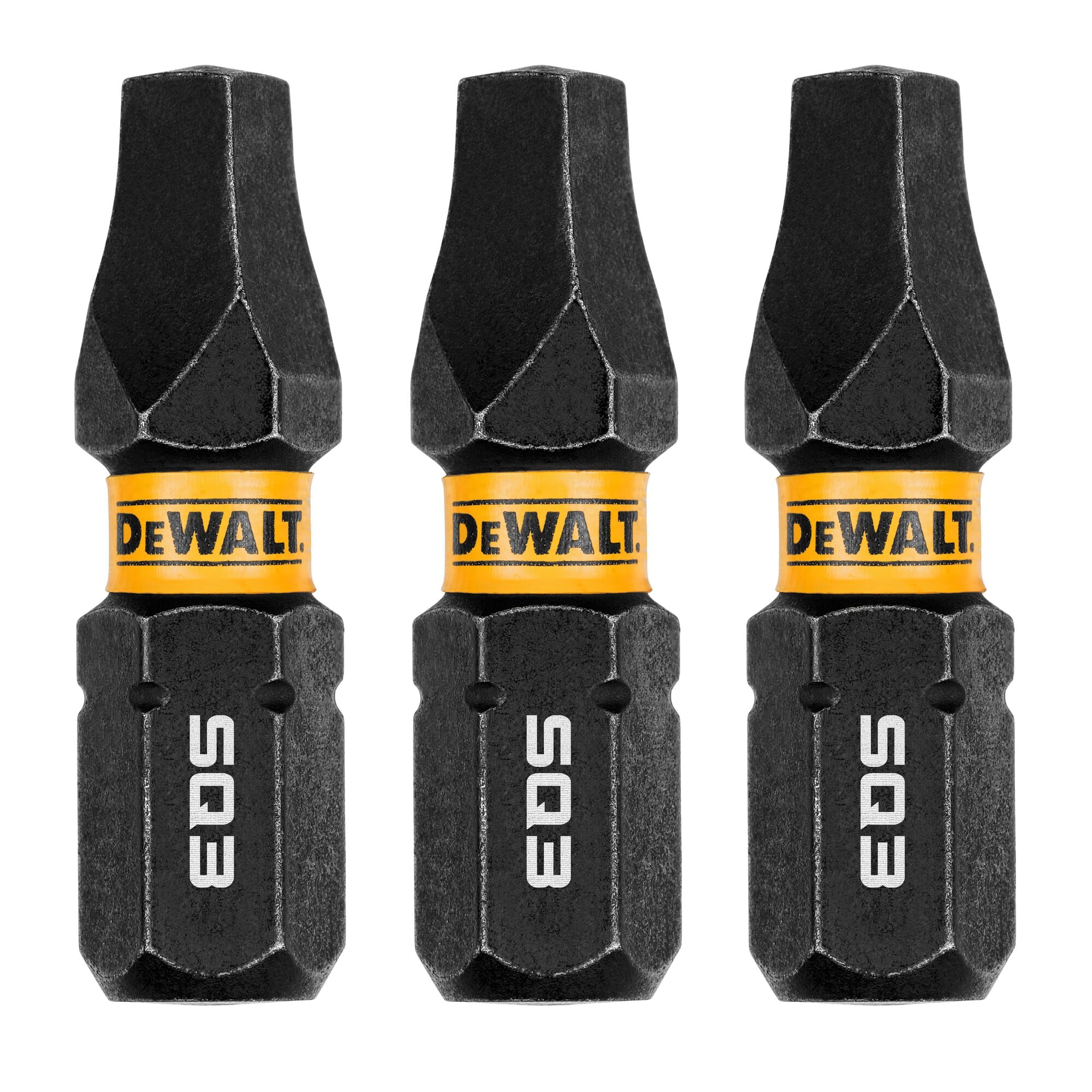 DEWALT DWAF1SQ3IR3 1/4-in x 1-in Square/Robertson Impact Driver Bit 3 -Piece