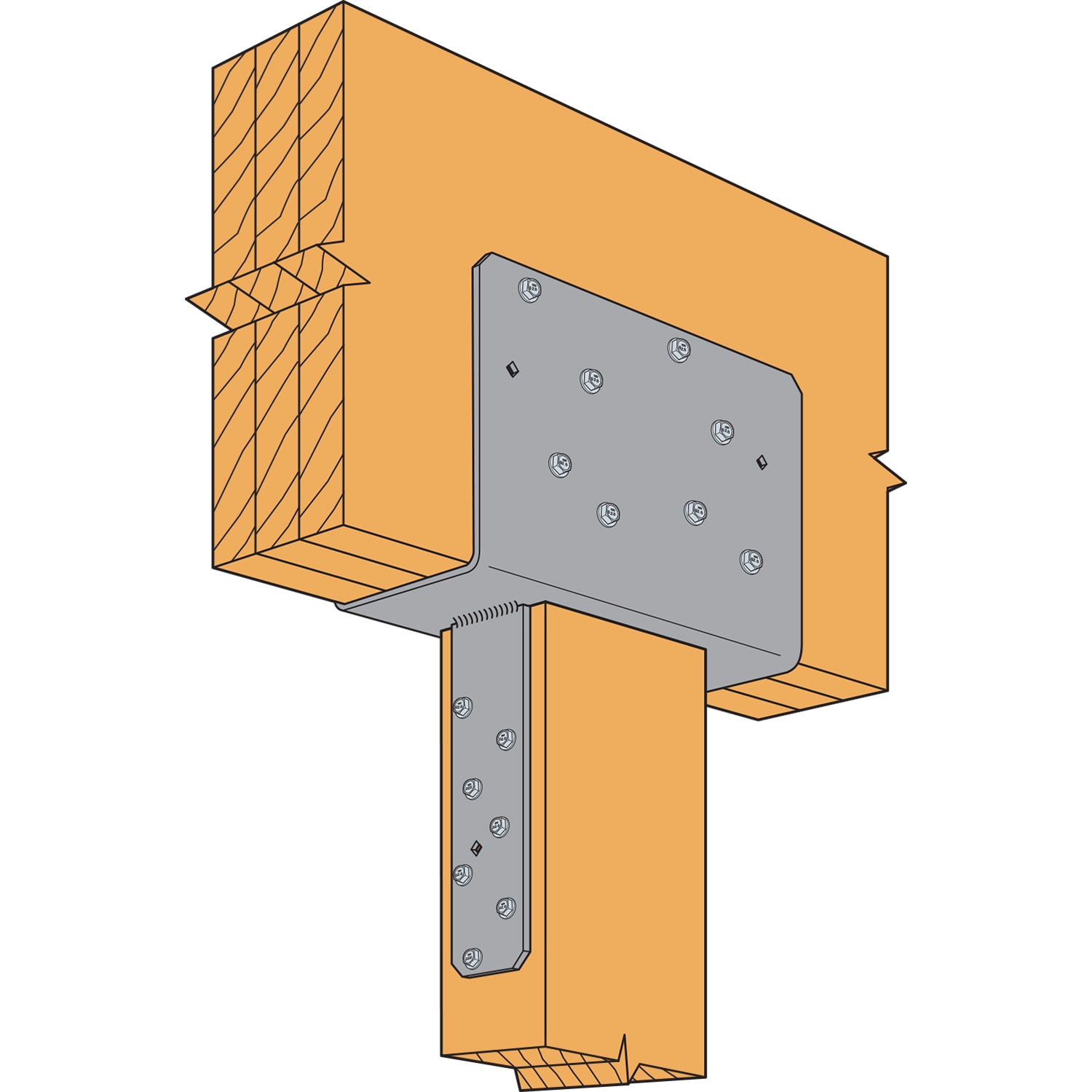 Simpson Strong-Tie CCQM5.50-SDSHDG Straight Cap Hot Dipped Galvanized