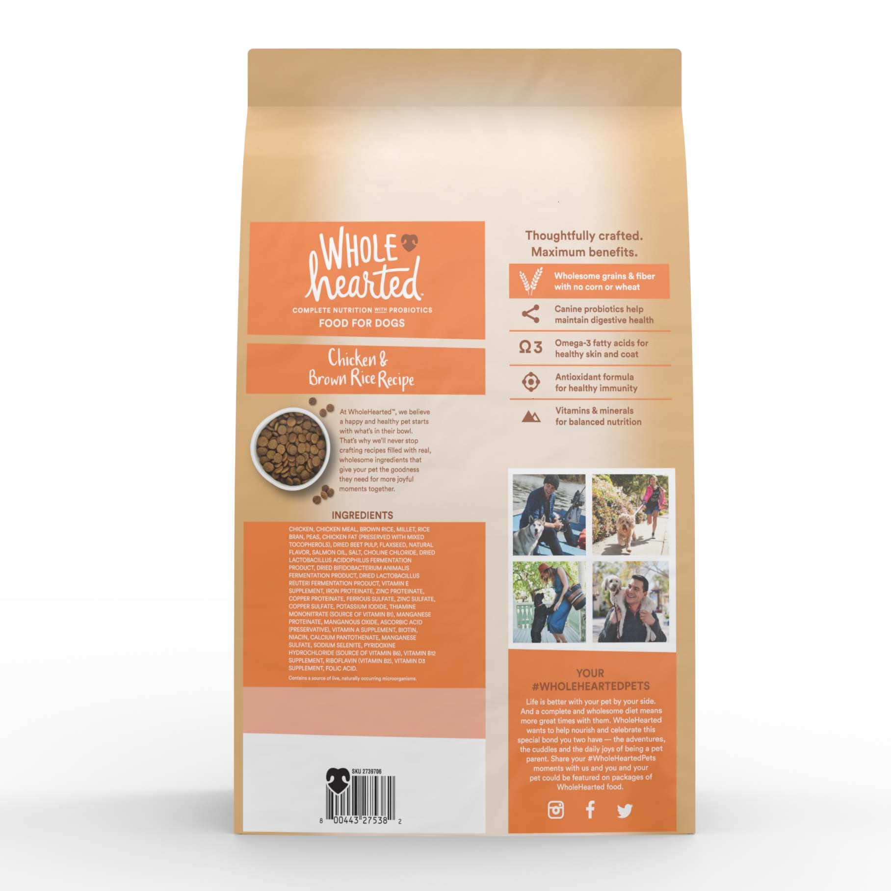 Wholehearted senior sales dog food