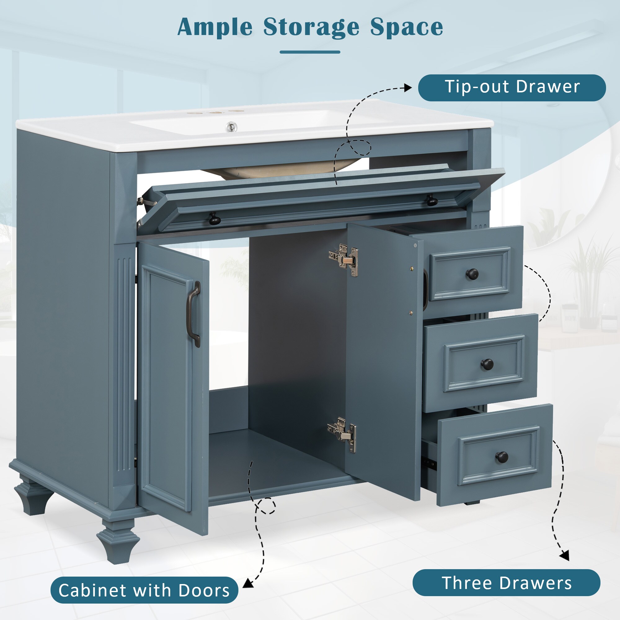 Tatayosi RY-P283623C Bath-Vanity-Combo - View #7