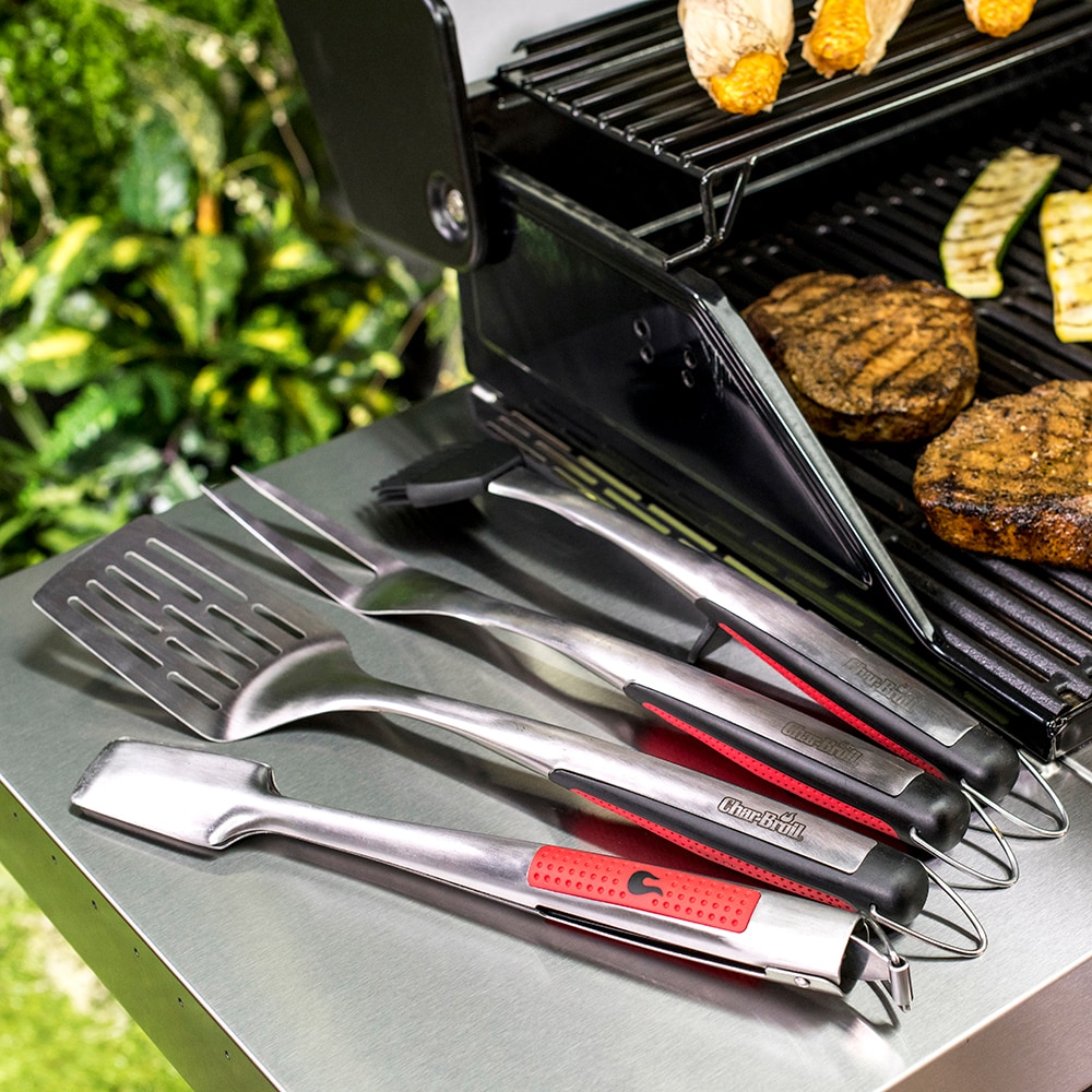 Char-Broil 4-Pack Stainless Steel Tool Set in the Grilling Tools ...