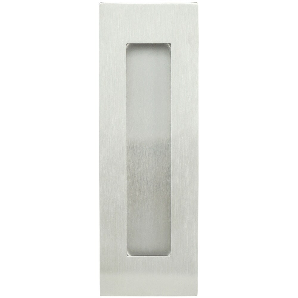 INOX FHIX07-32D FHIX Series Center to Center Satin Stainless Rectangular Cup Drawer Pulls