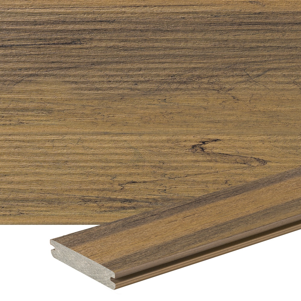TimberTech LCGV5412TW Legacy 1-in x 6-in x 12-ft Tigerwood Grooved Composite Deck board