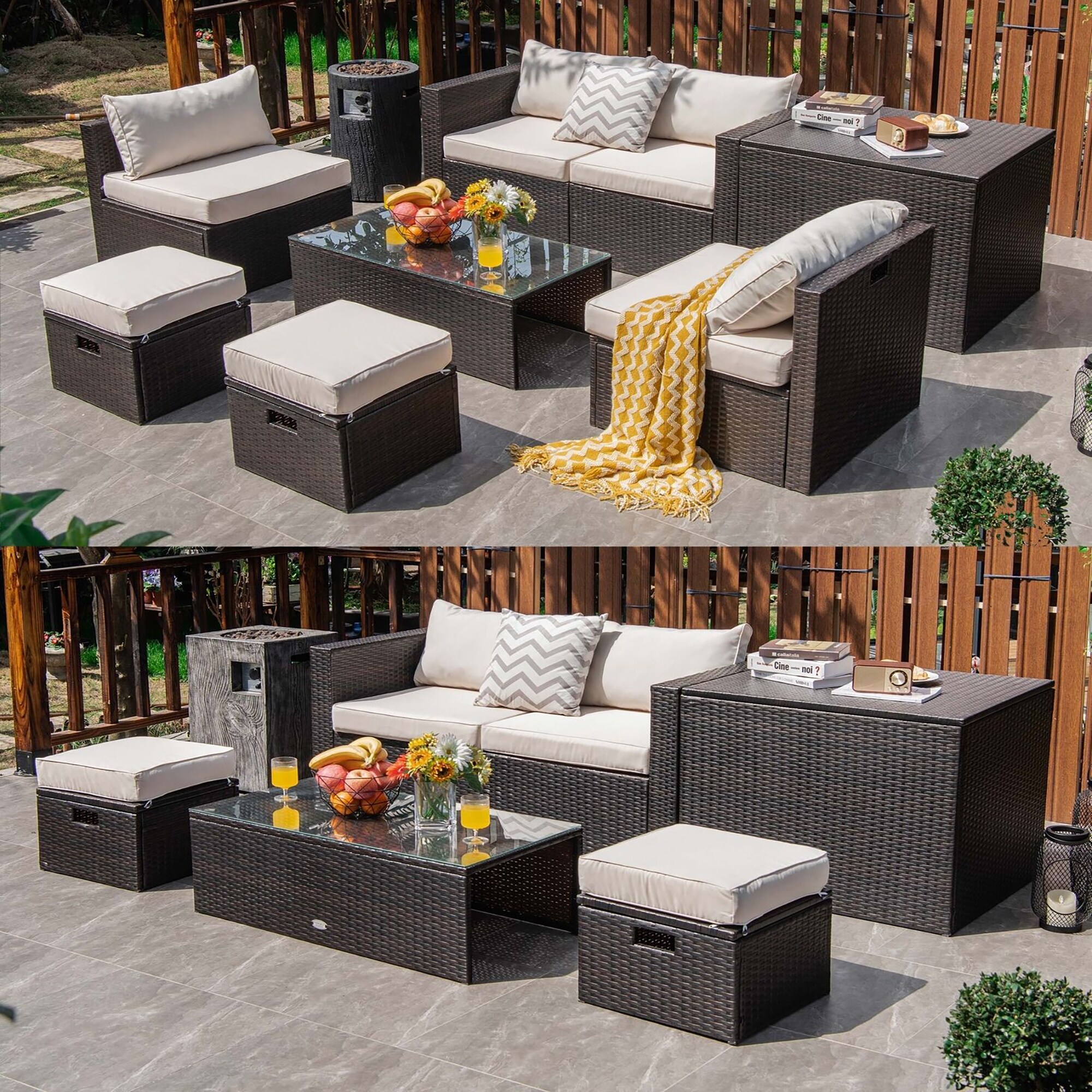 BABOOM BOM-2WH+-CO Patio-Conversation-Sets - View #2